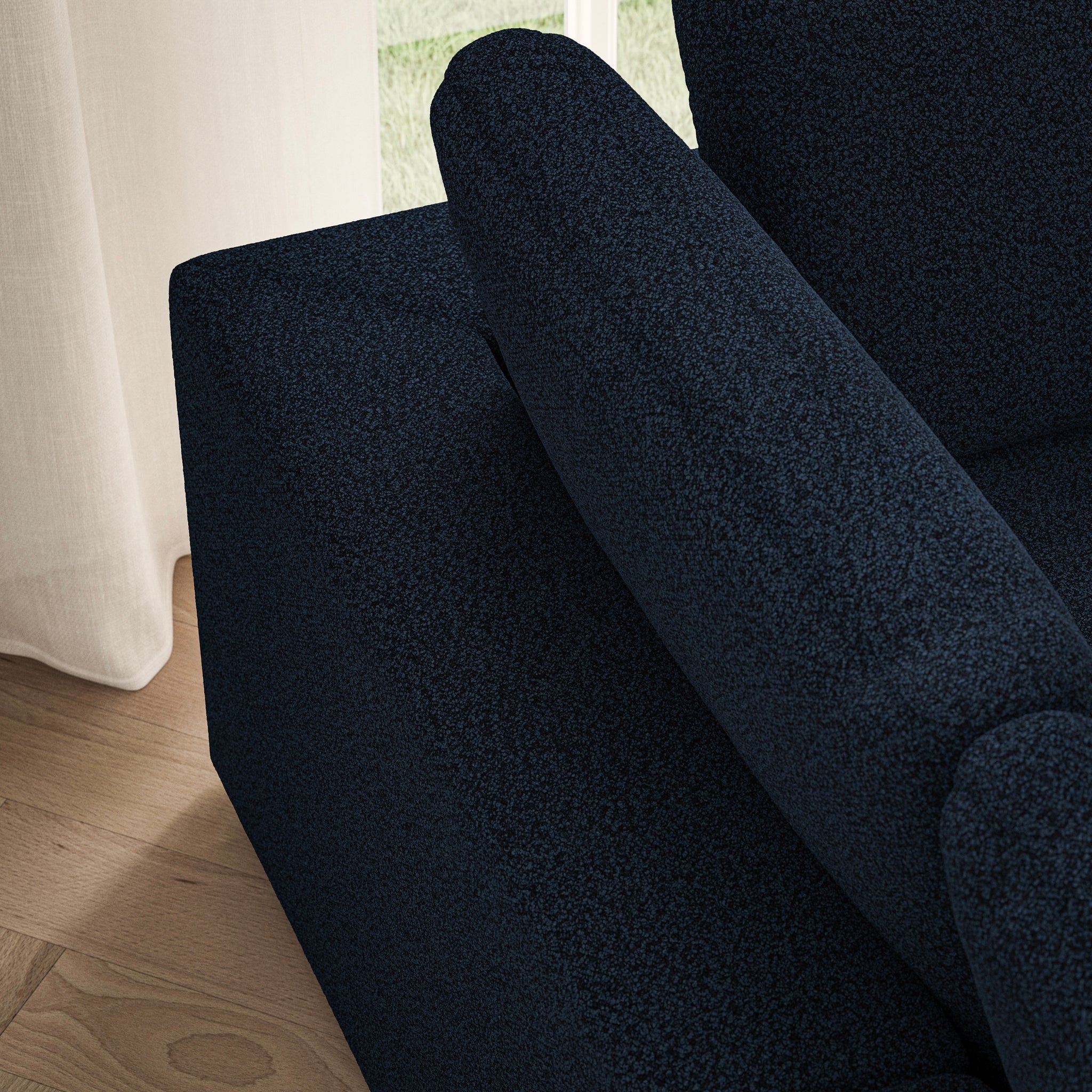 Cloud U-Shape Footstool End - Bouclé