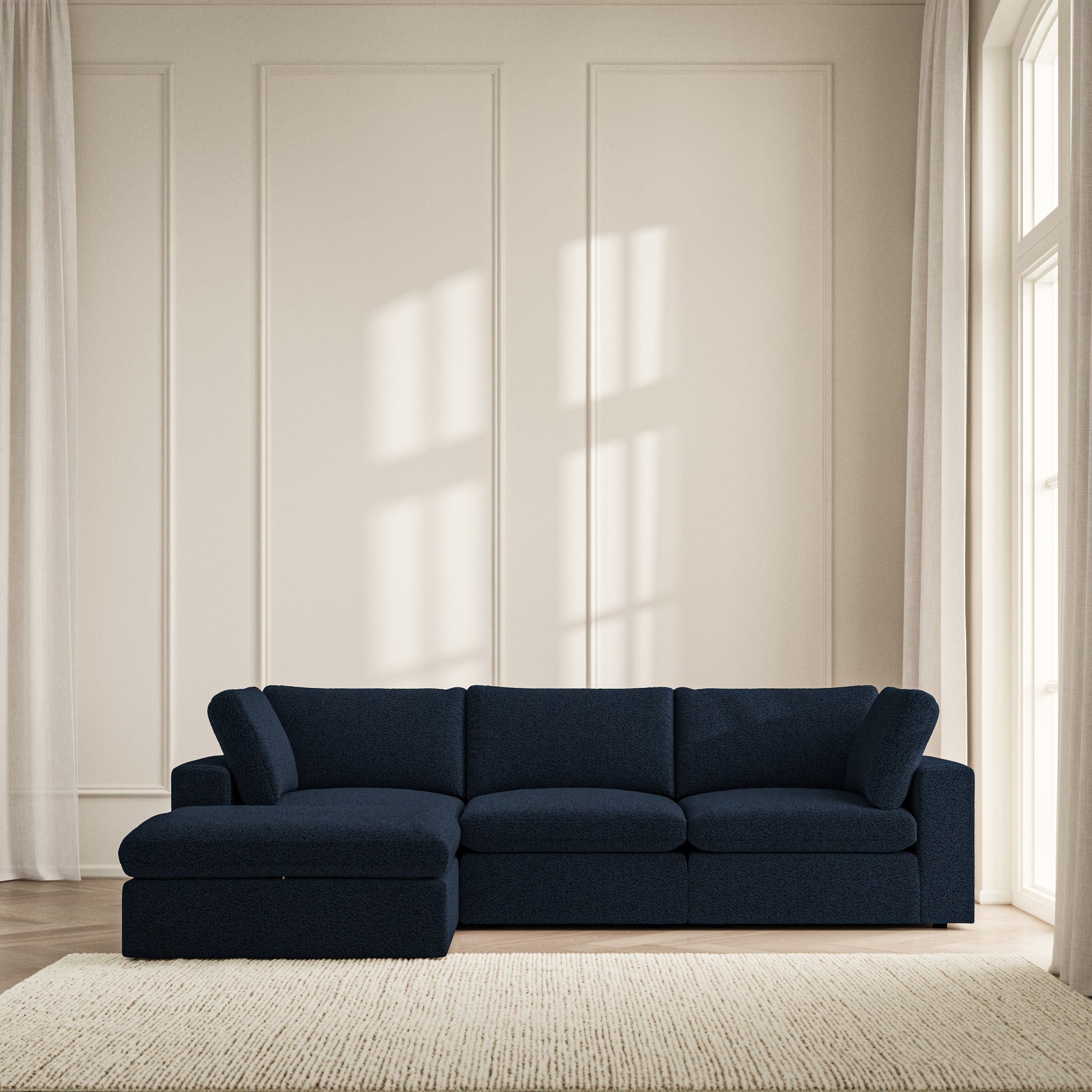 Cloud Chaise Sofa - Bouclé
