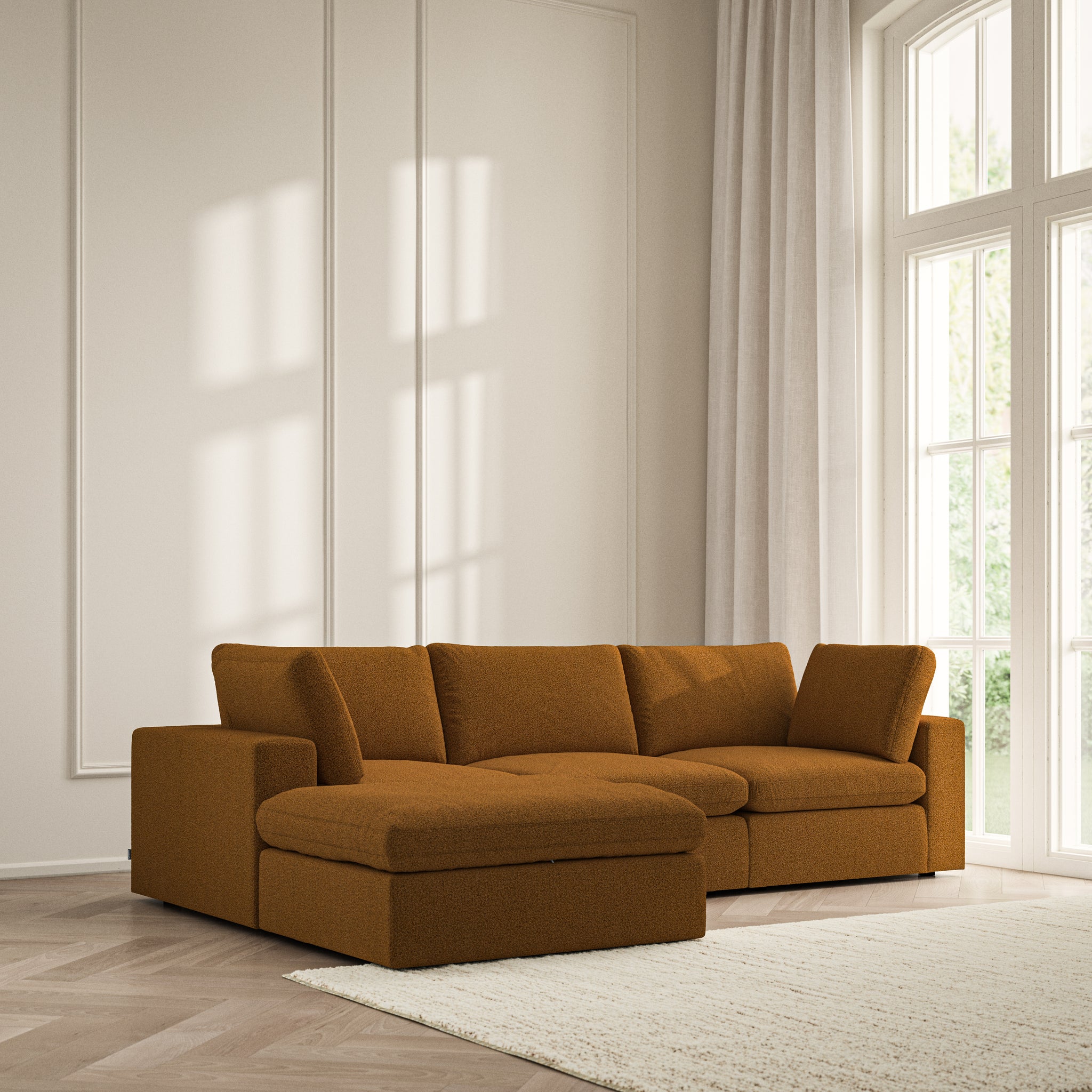 Cloud Chaise Sofa - Bouclé