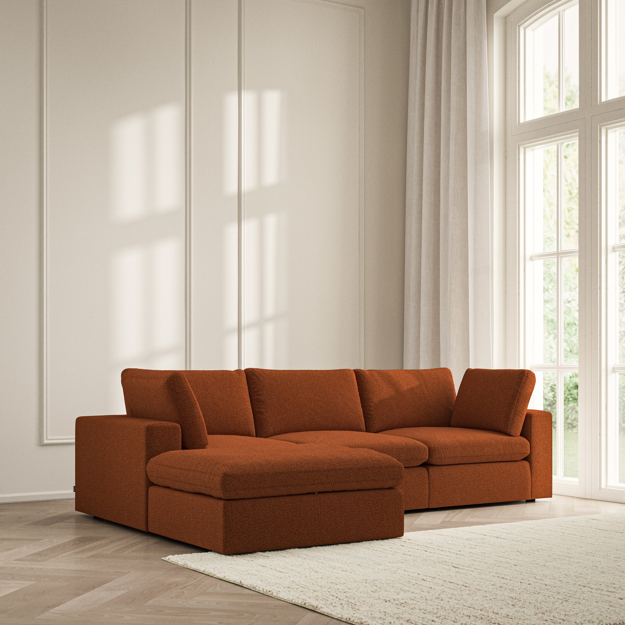 Cloud Chaise Sofa - Bouclé