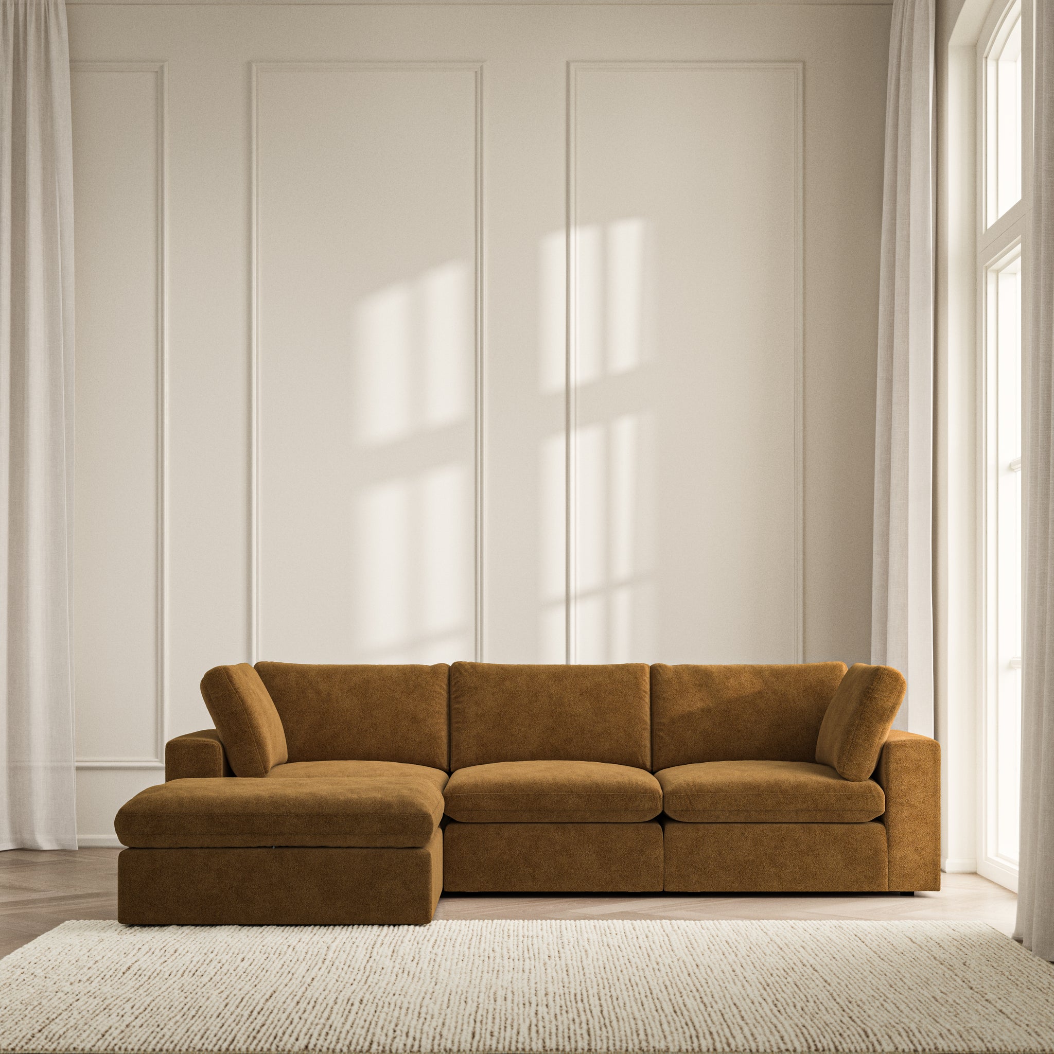 Cloud Chaise Sofa - Soft Bouclé