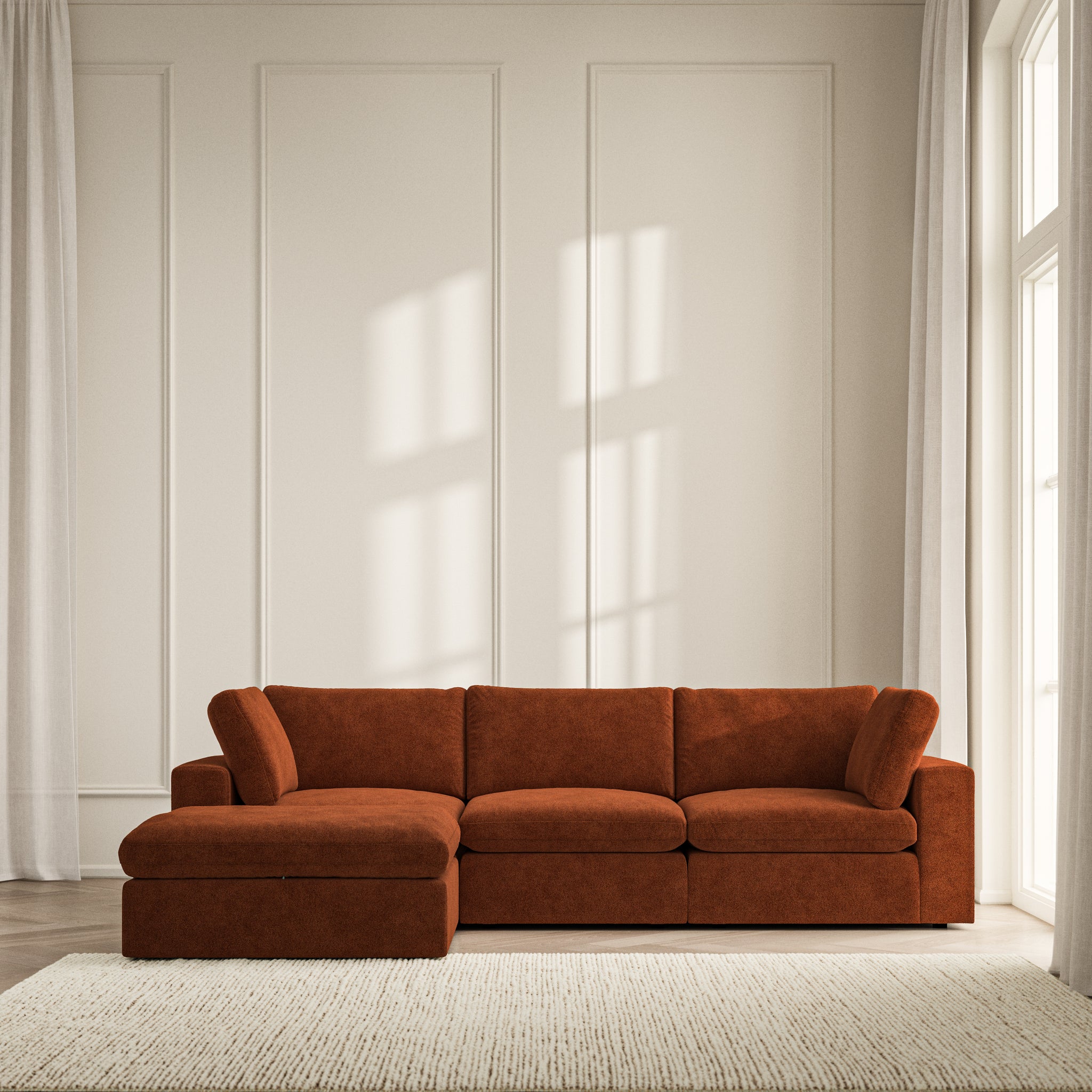Cloud Chaise Sofa - Soft Bouclé