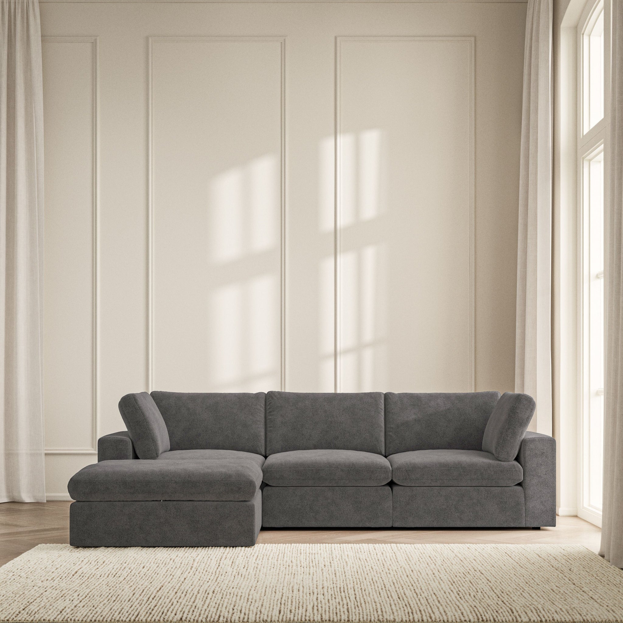 Cloud Chaise Sofa - Soft Bouclé