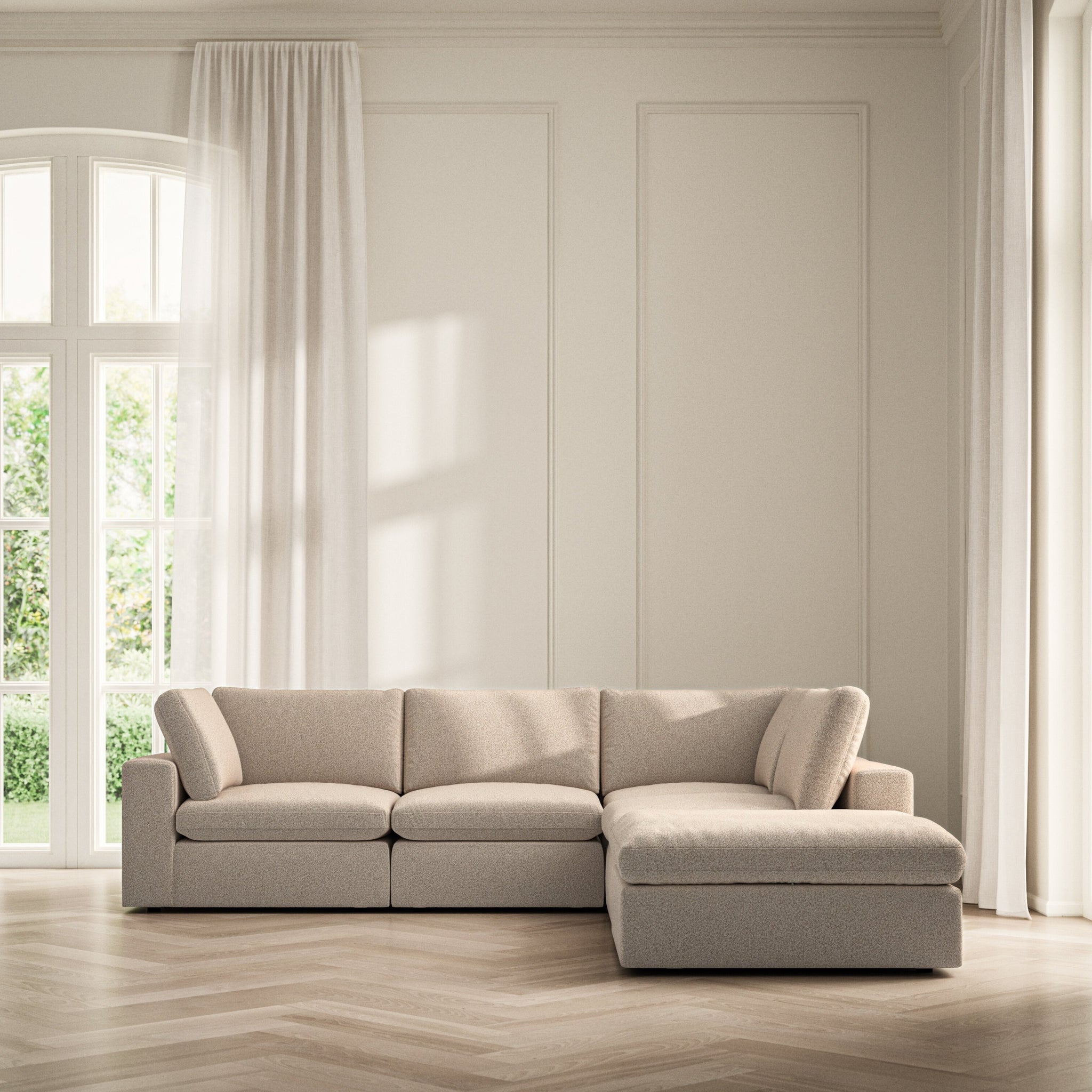 Cloud Corner Chaise RHF - Bouclé