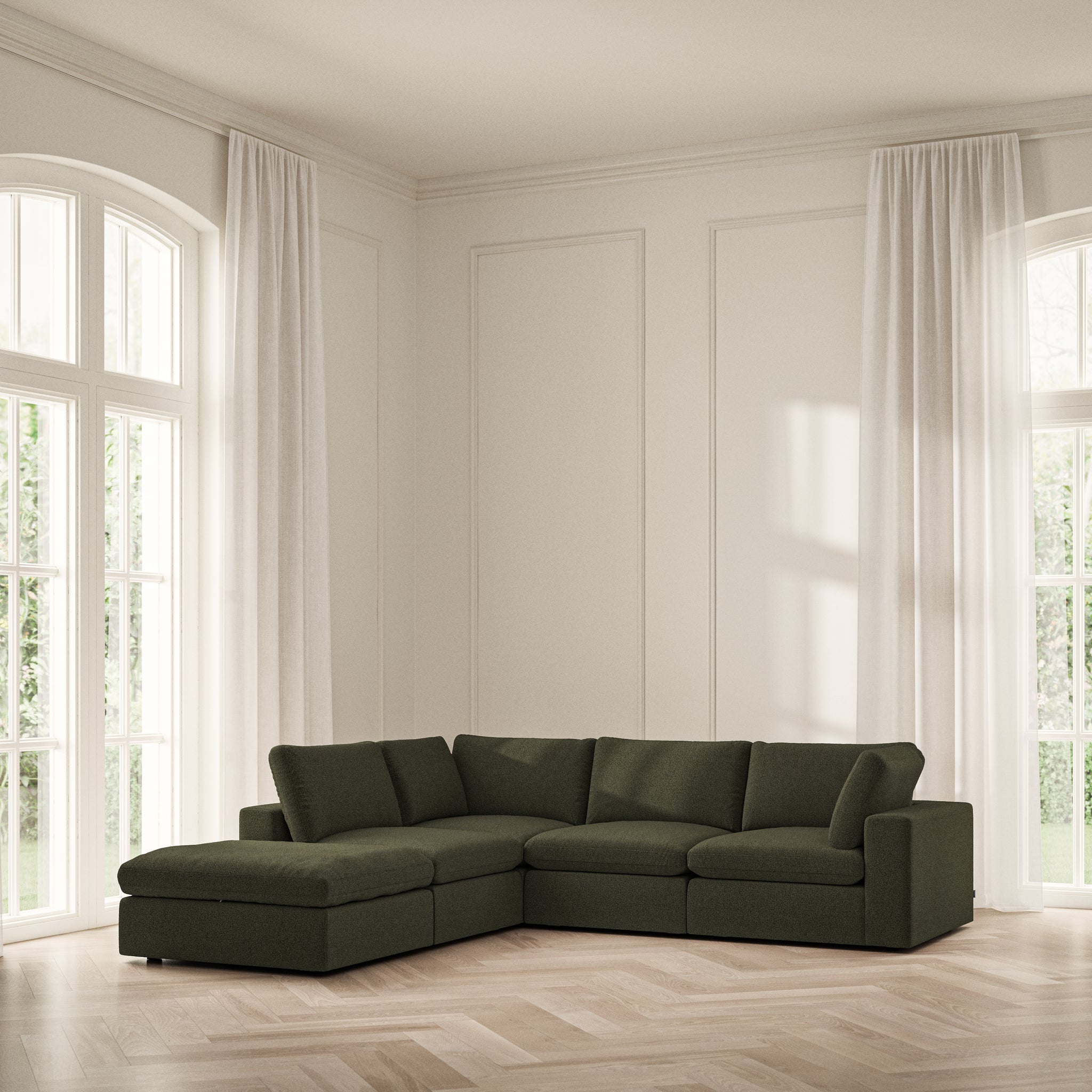 Cloud Corner Chaise LHF - Bouclé