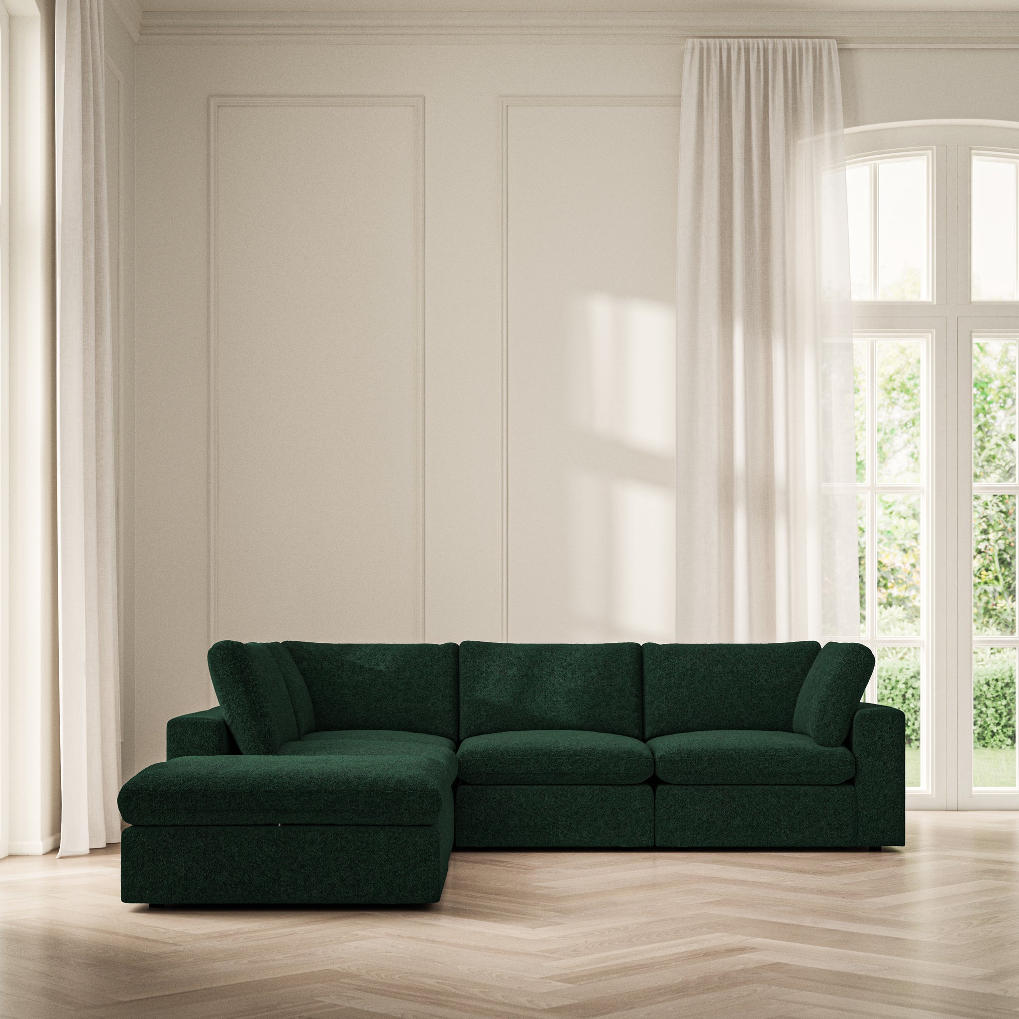 Cloud Corner Chaise LHF - Soft Teddy