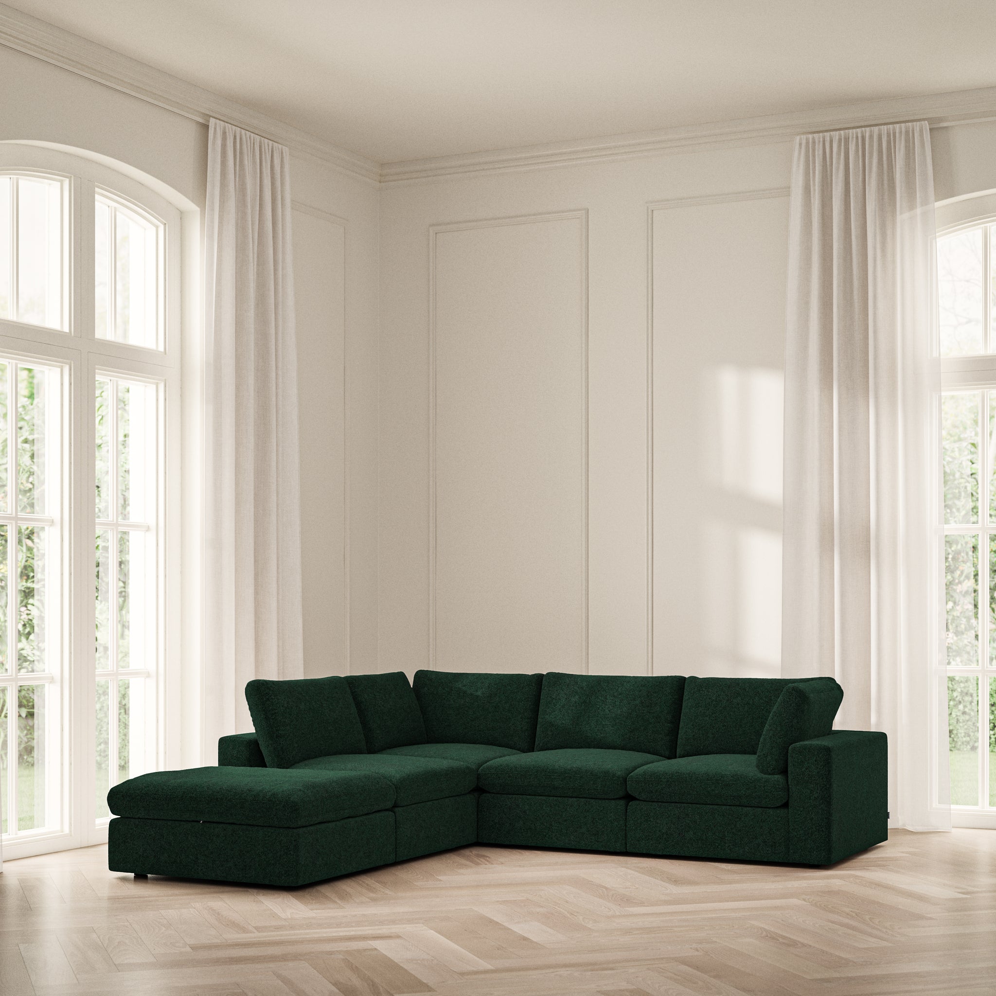 Cloud Corner Chaise LHF - Soft Teddy