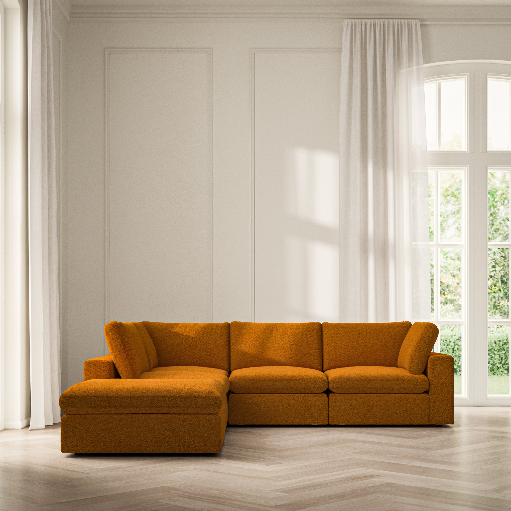 Cloud Corner Chaise LHF - Soft Teddy