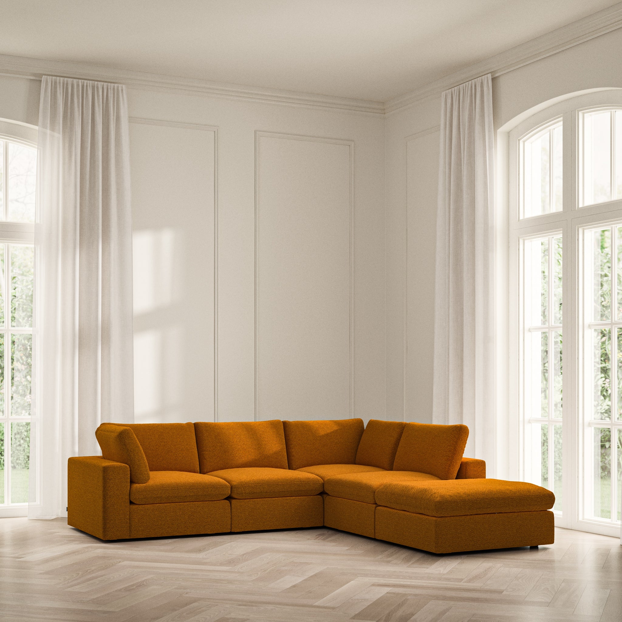 Cloud Corner Chaise RHF - Soft Teddy