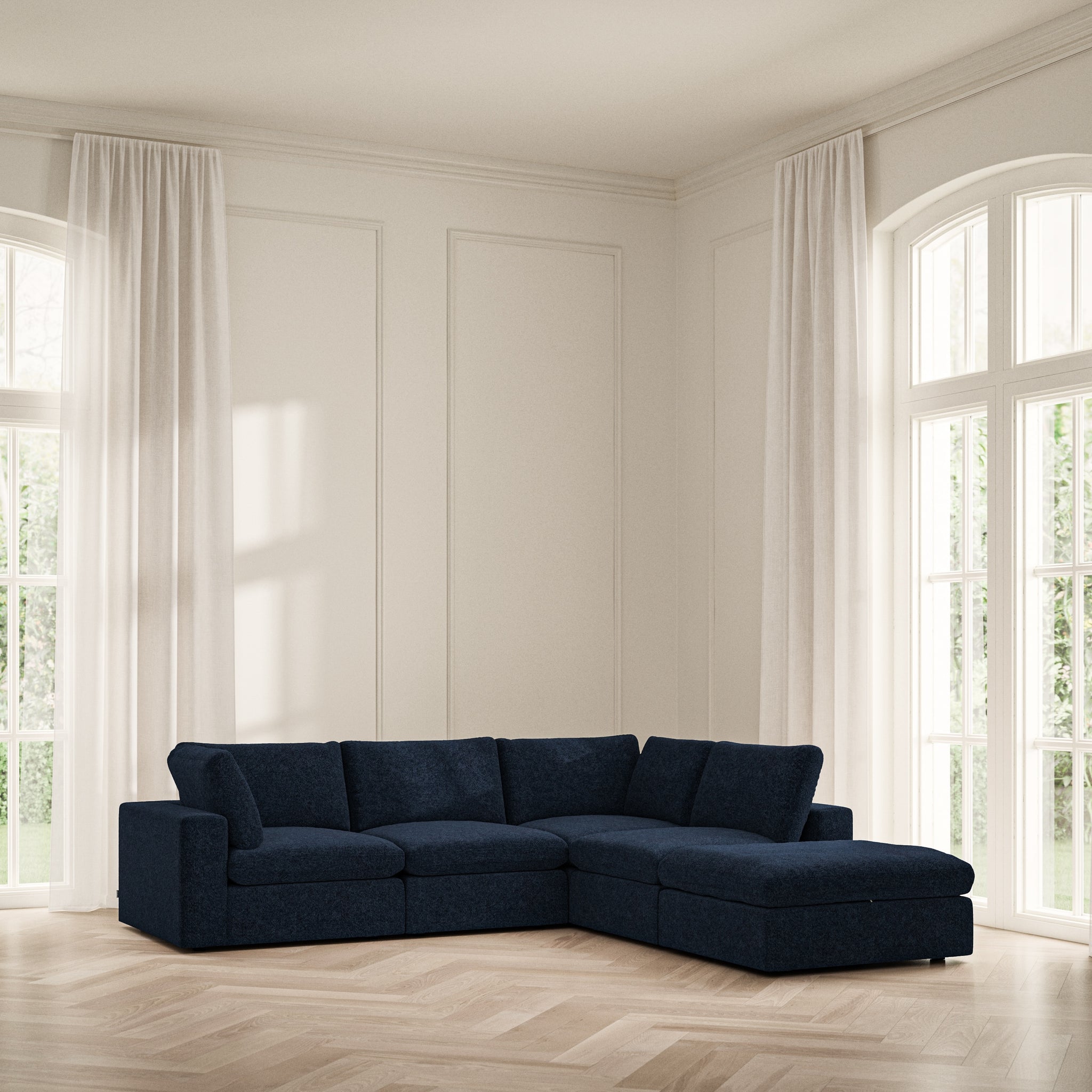 Cloud Corner Chaise RHF - Soft Teddy