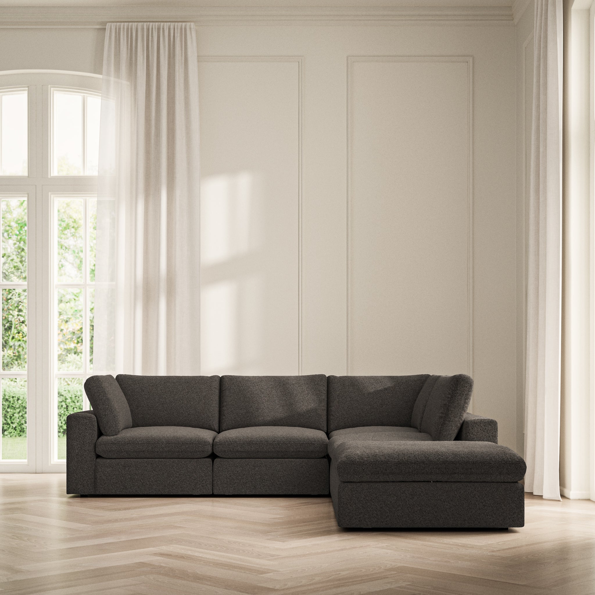Cloud Corner Chaise RHF - Soft Teddy