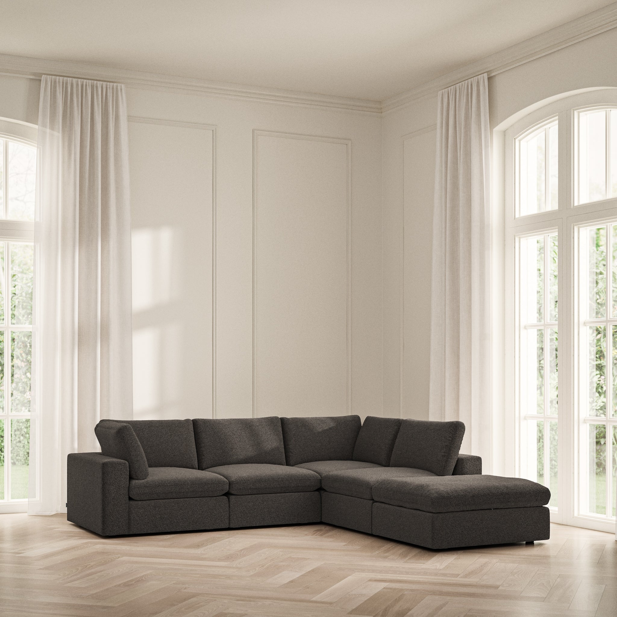 Cloud Corner Chaise RHF - Soft Teddy