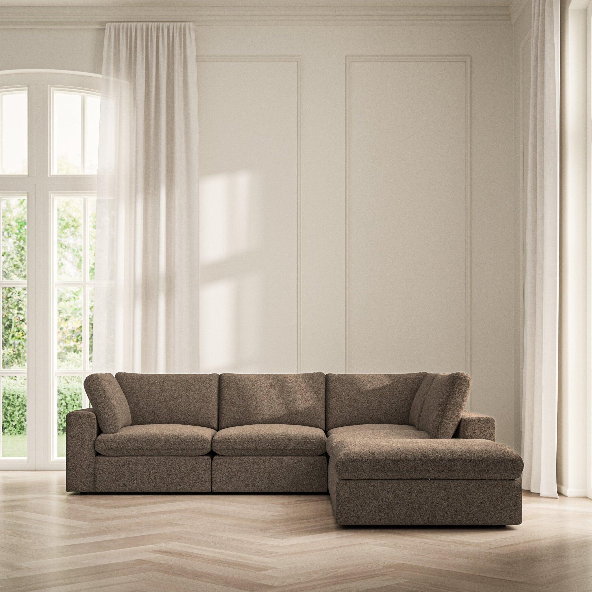 Cloud Corner Chaise RHF - Soft Teddy