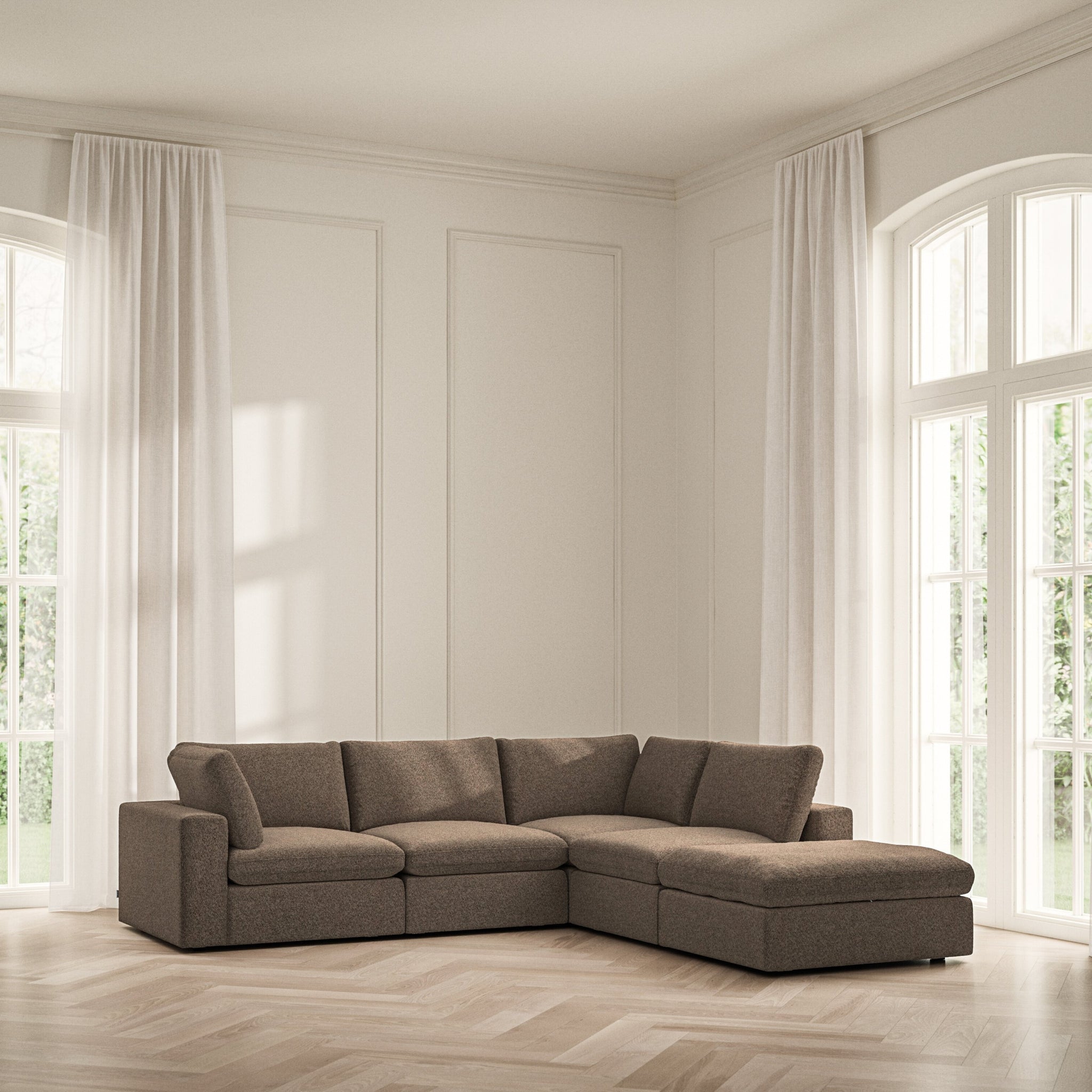 Cloud Corner Chaise RHF - Soft Teddy