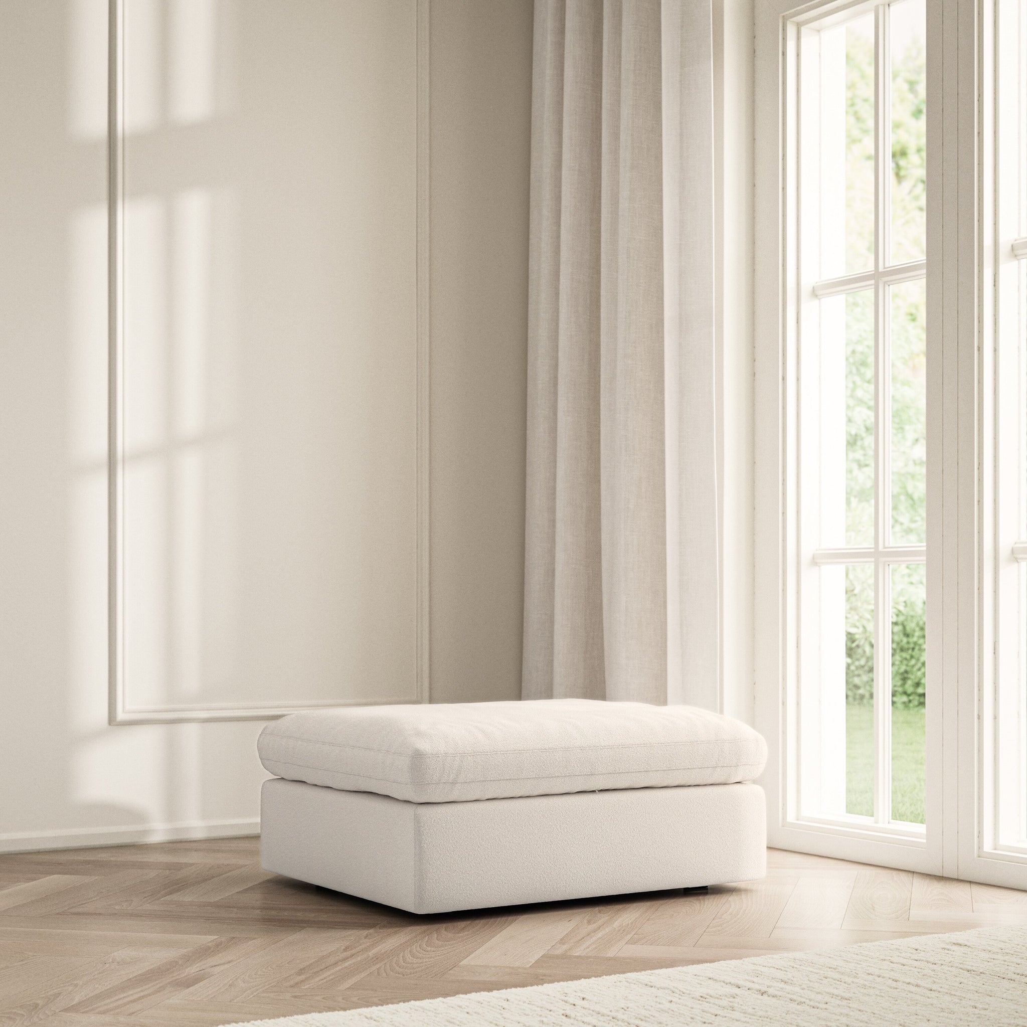 Cloud Footstool - Bouclé
