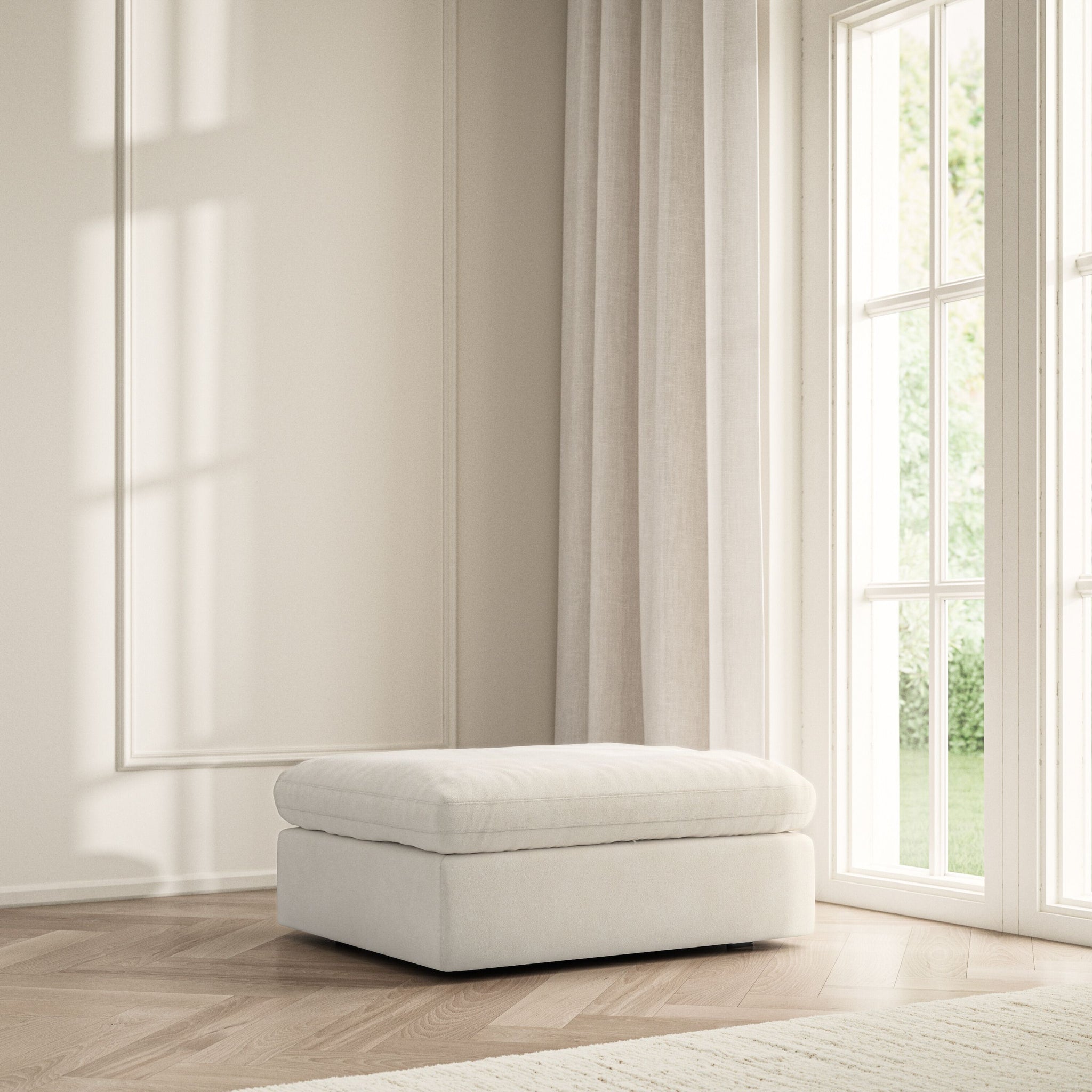 Cloud Footstool - Soft Bouclé