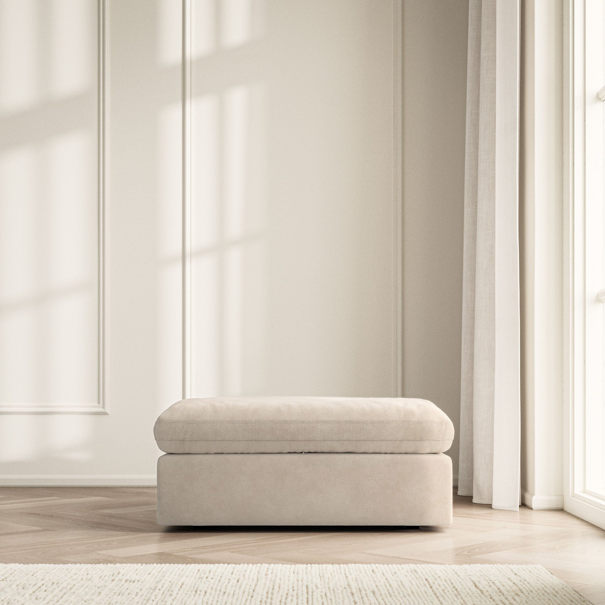 Cloud Footstool - Soft Bouclé