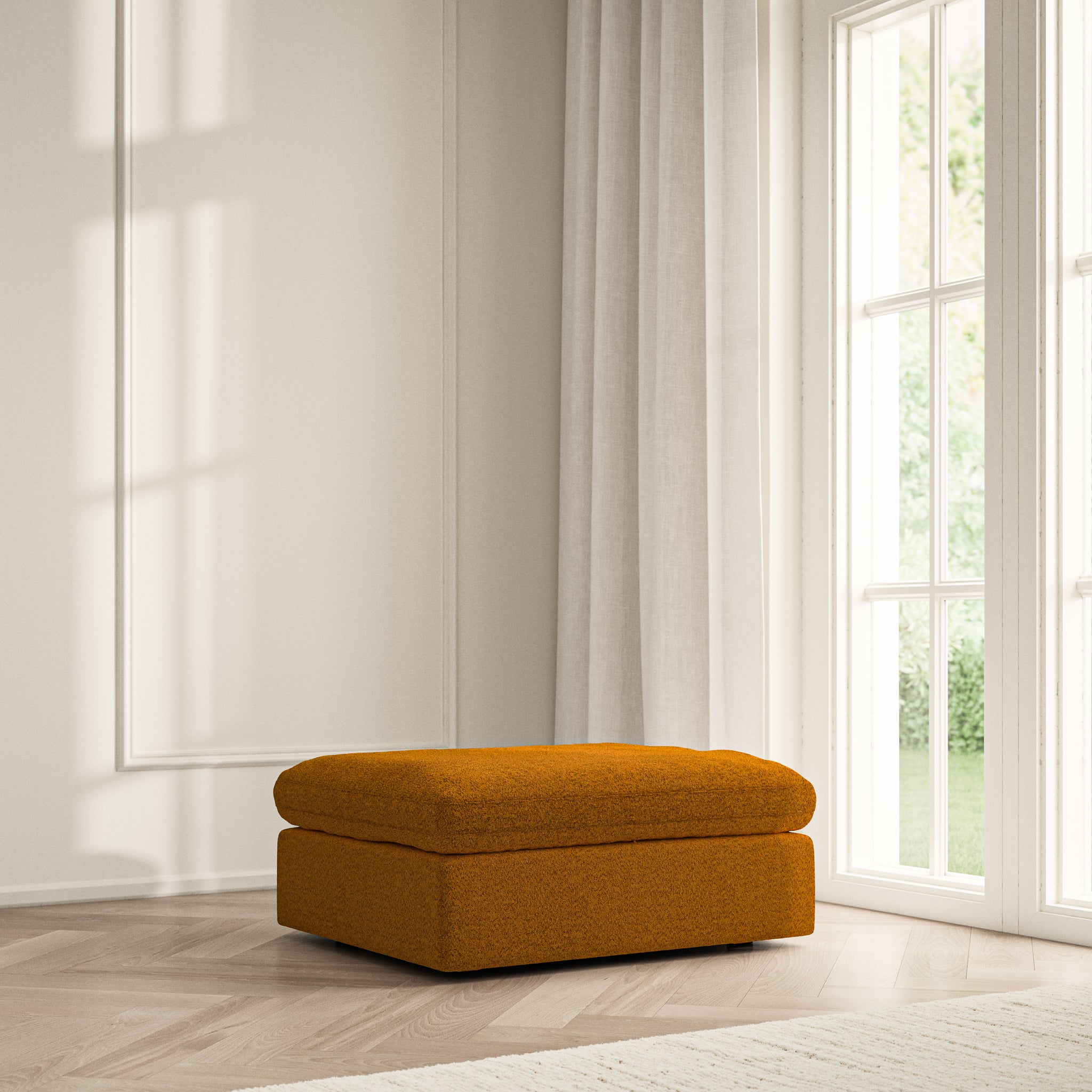 Cloud Footstool - Soft Teddy