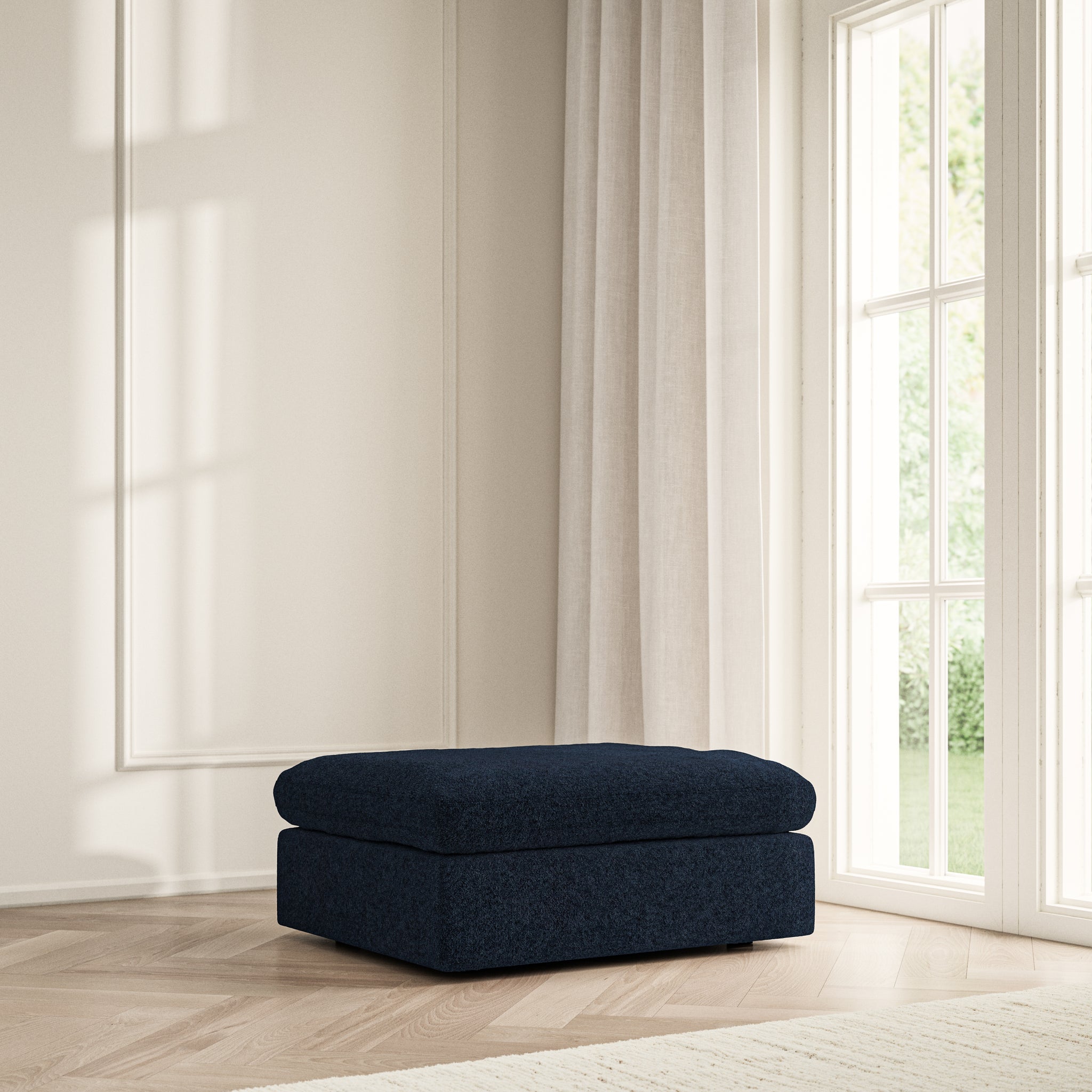Cloud Footstool - Soft Teddy