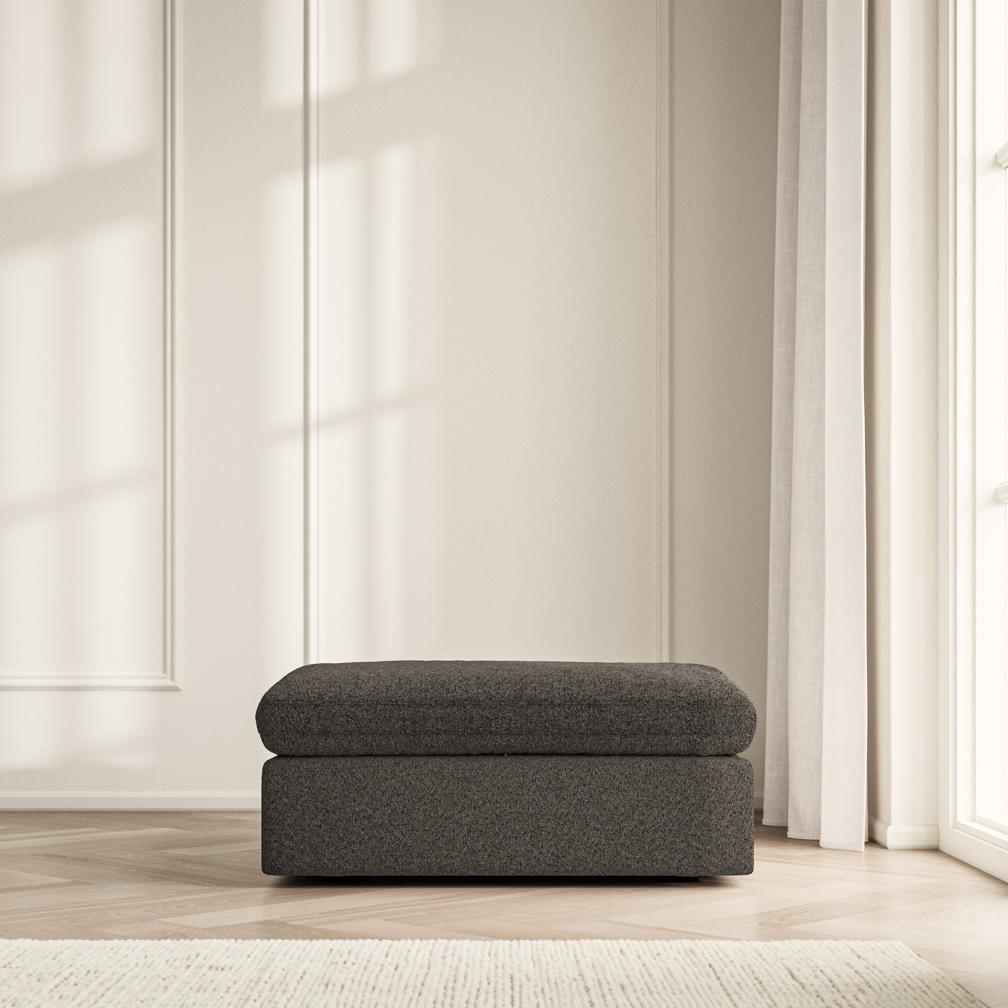 Cloud Footstool - Soft Teddy