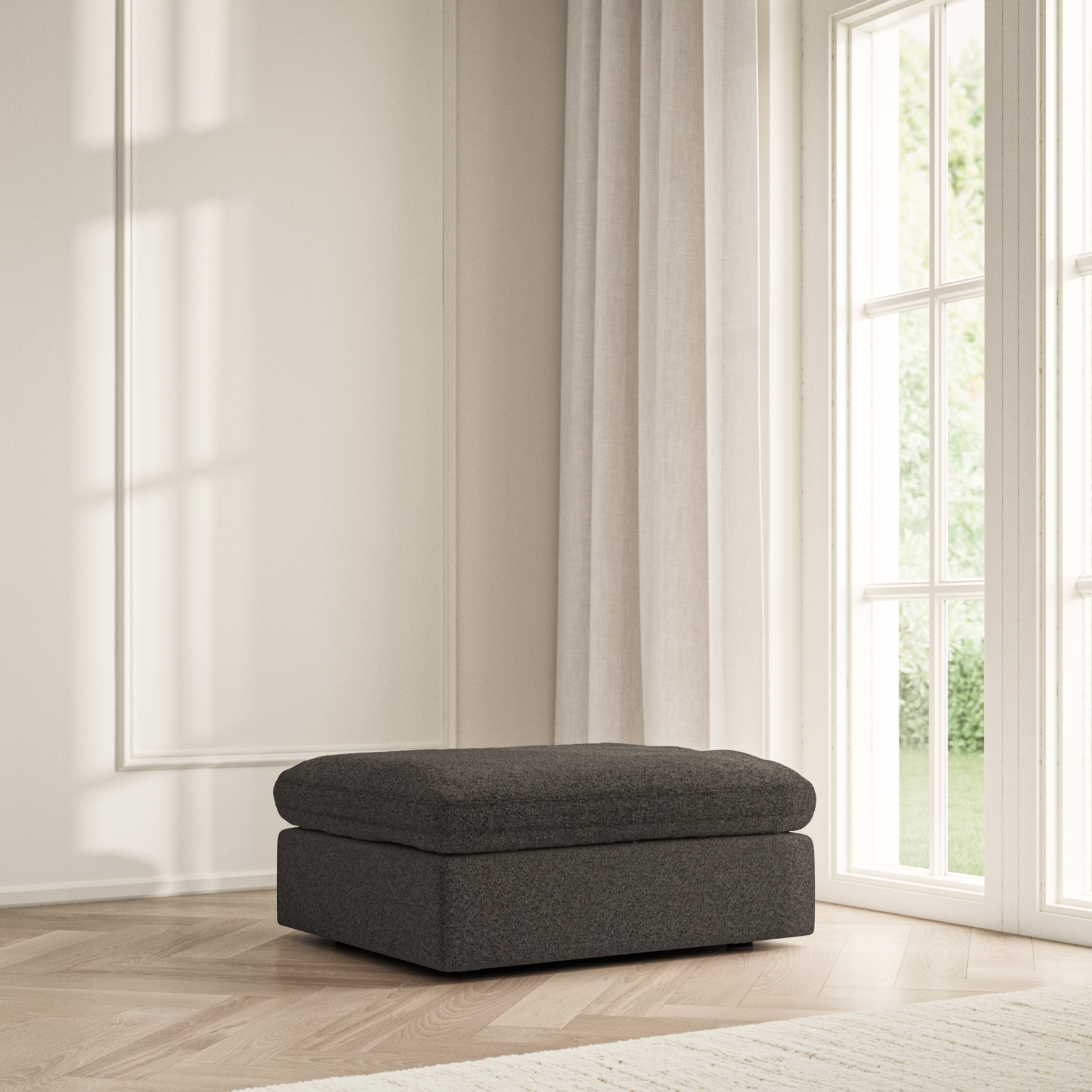 Cloud Footstool - Soft Teddy