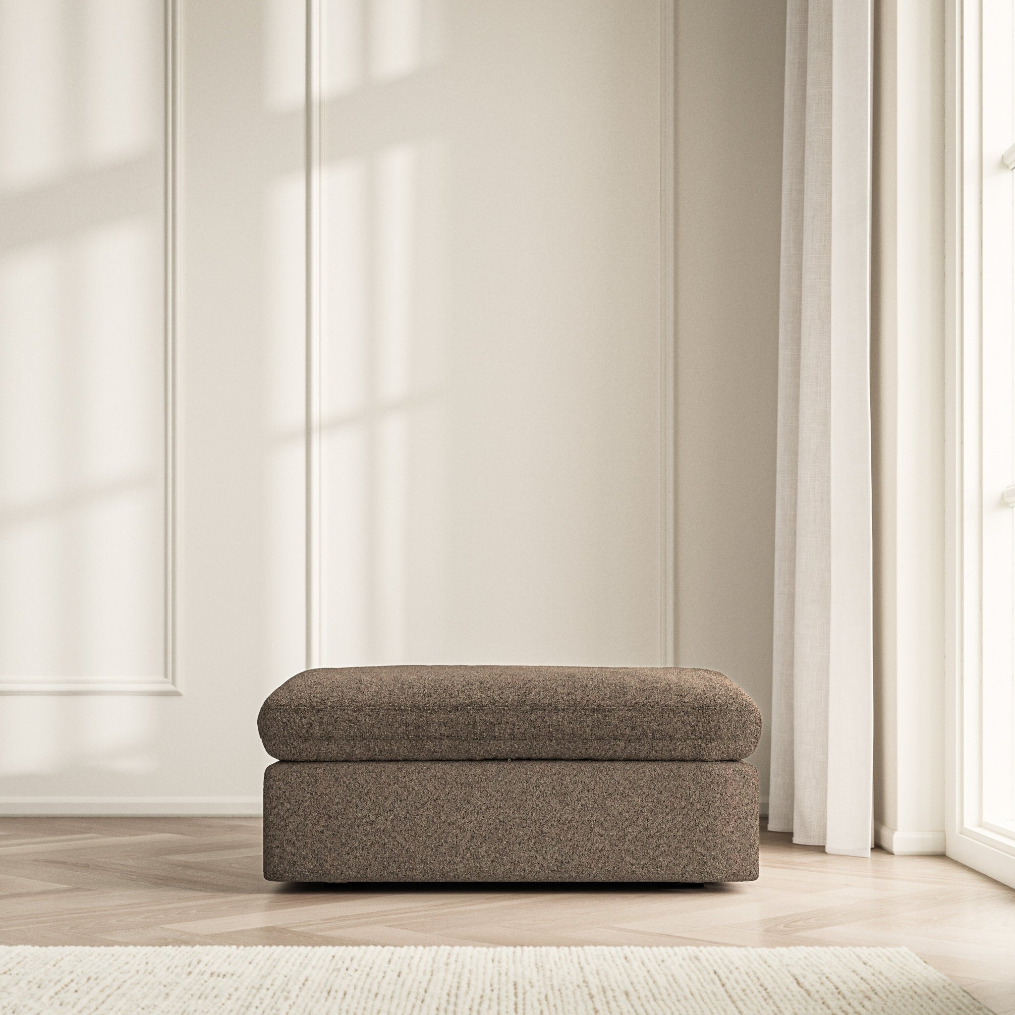 Cloud Footstool - Soft Teddy
