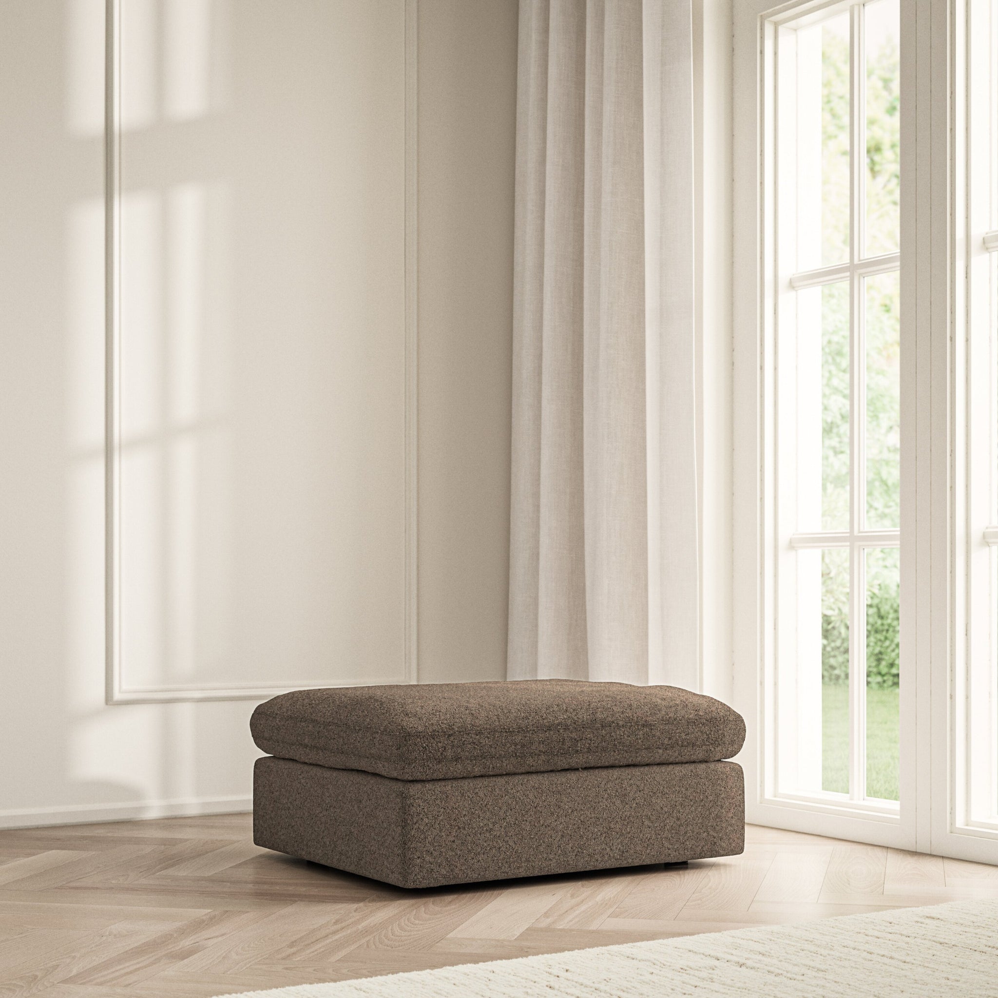 Cloud Footstool - Soft Teddy