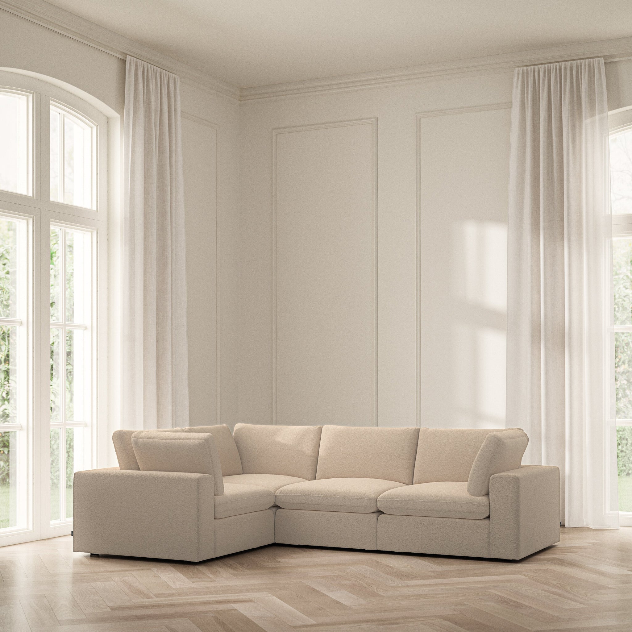 Cloud Medium Corner - Soft Teddy