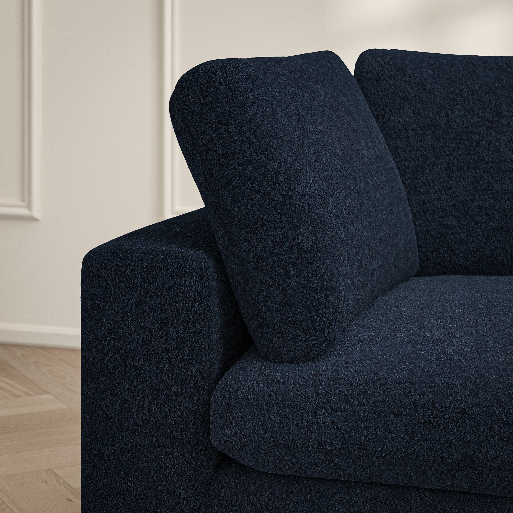 Cloud Chaise Sofa - Soft Teddy