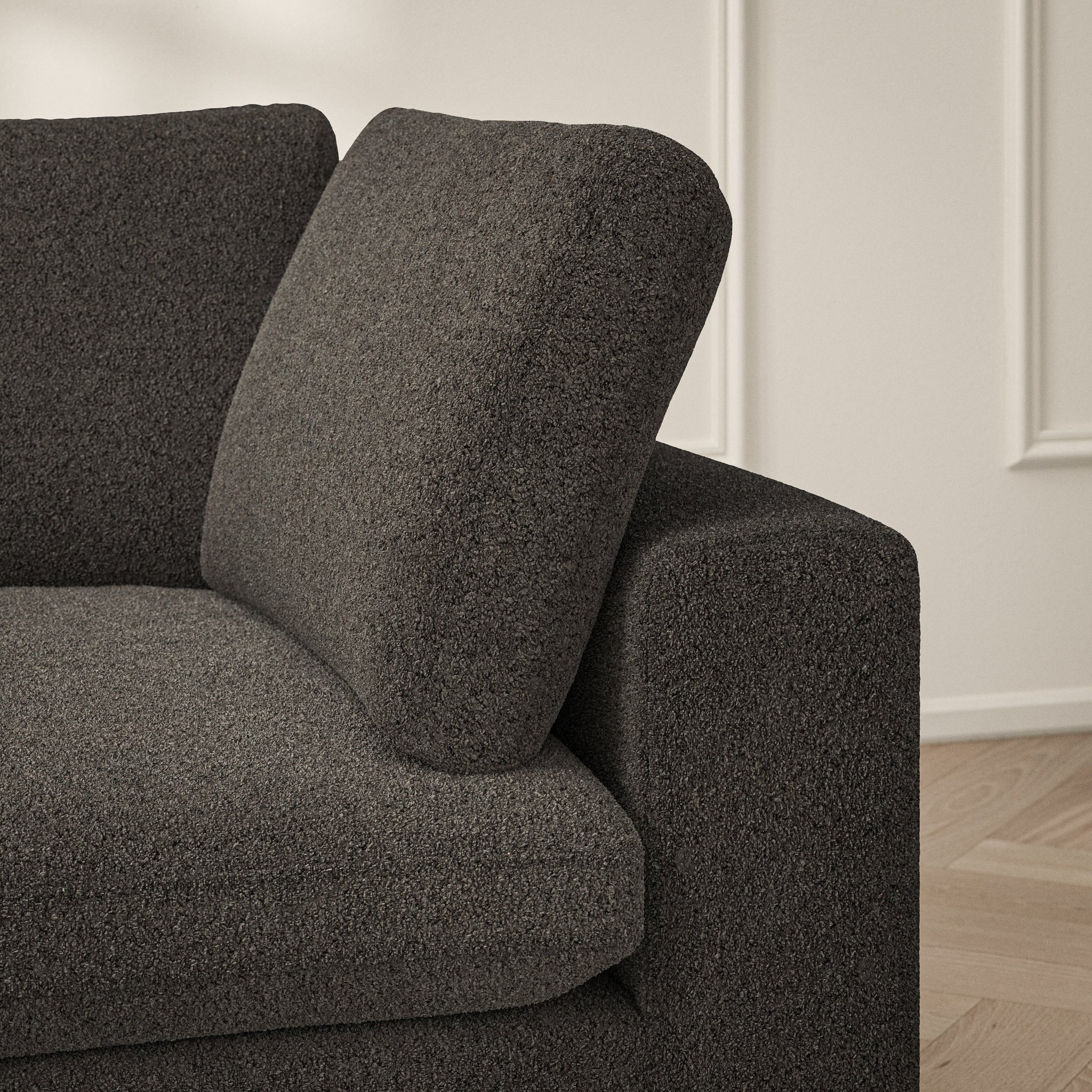 Cloud Corner Chaise LHF - Soft Teddy