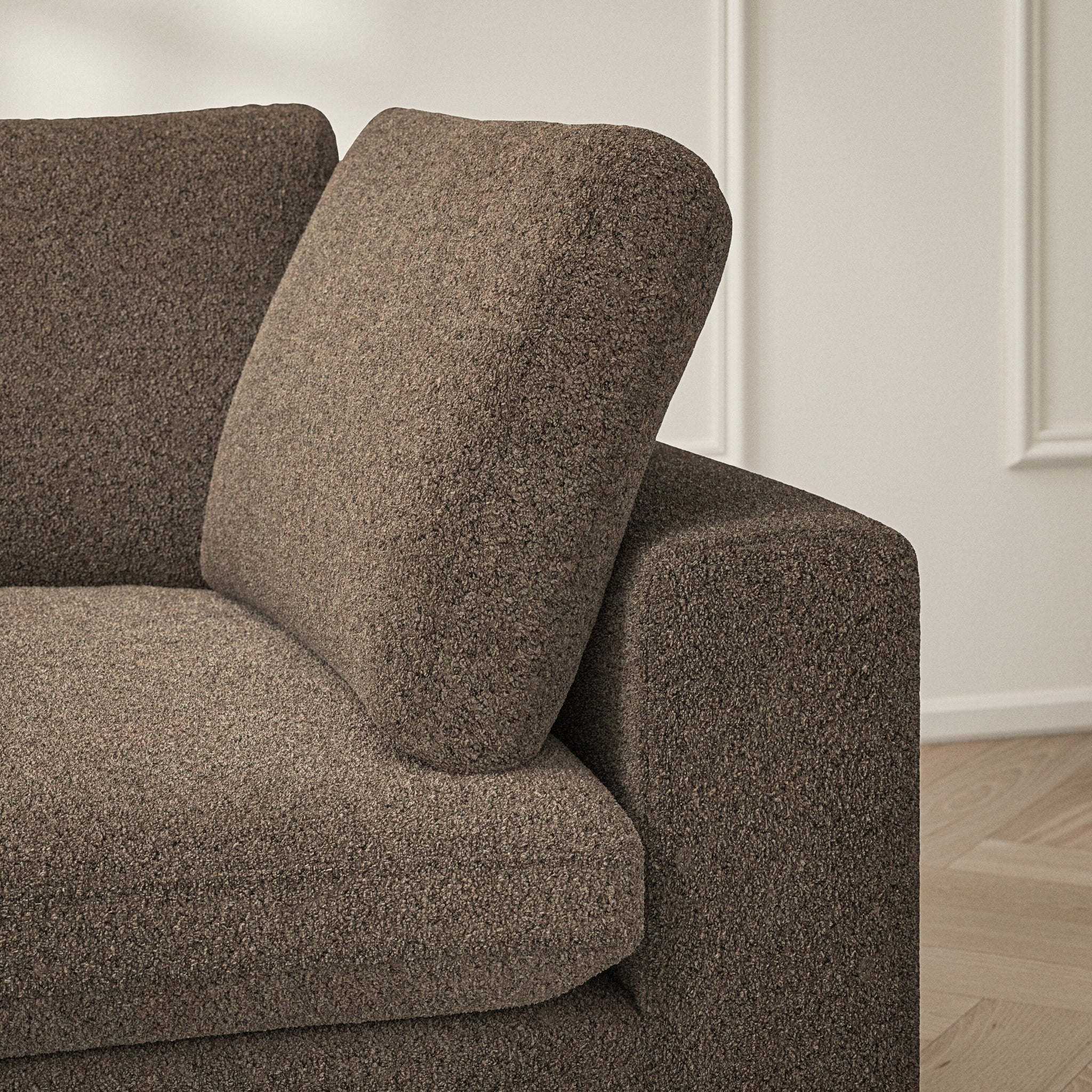 Cloud Corner Chaise LHF - Soft Teddy
