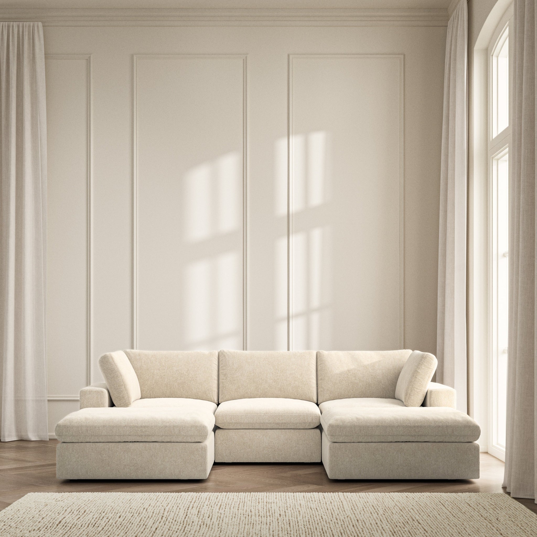 Cloud U-Shape Footstool End  - Symphony