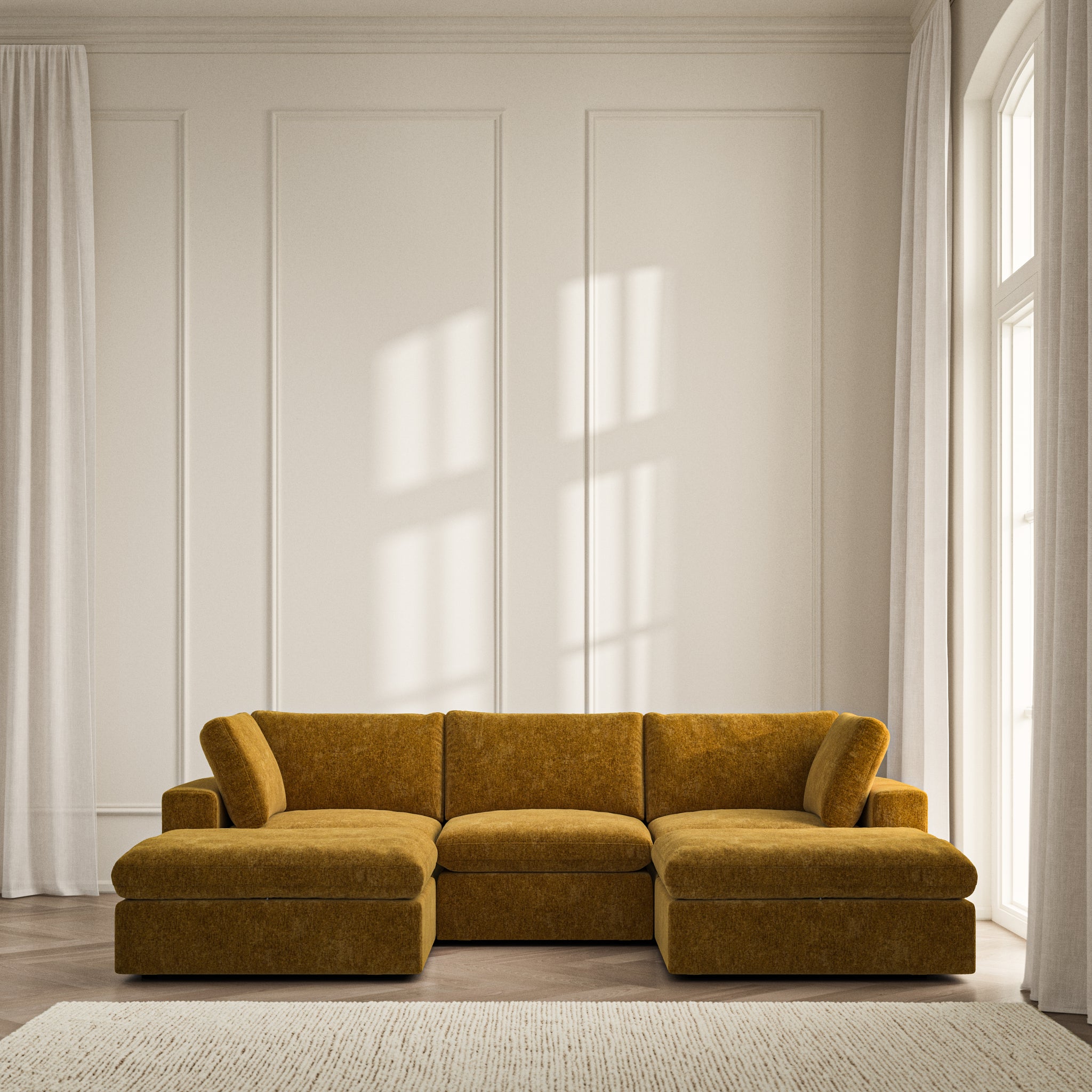 Cloud U-Shape Footstool End  - Symphony