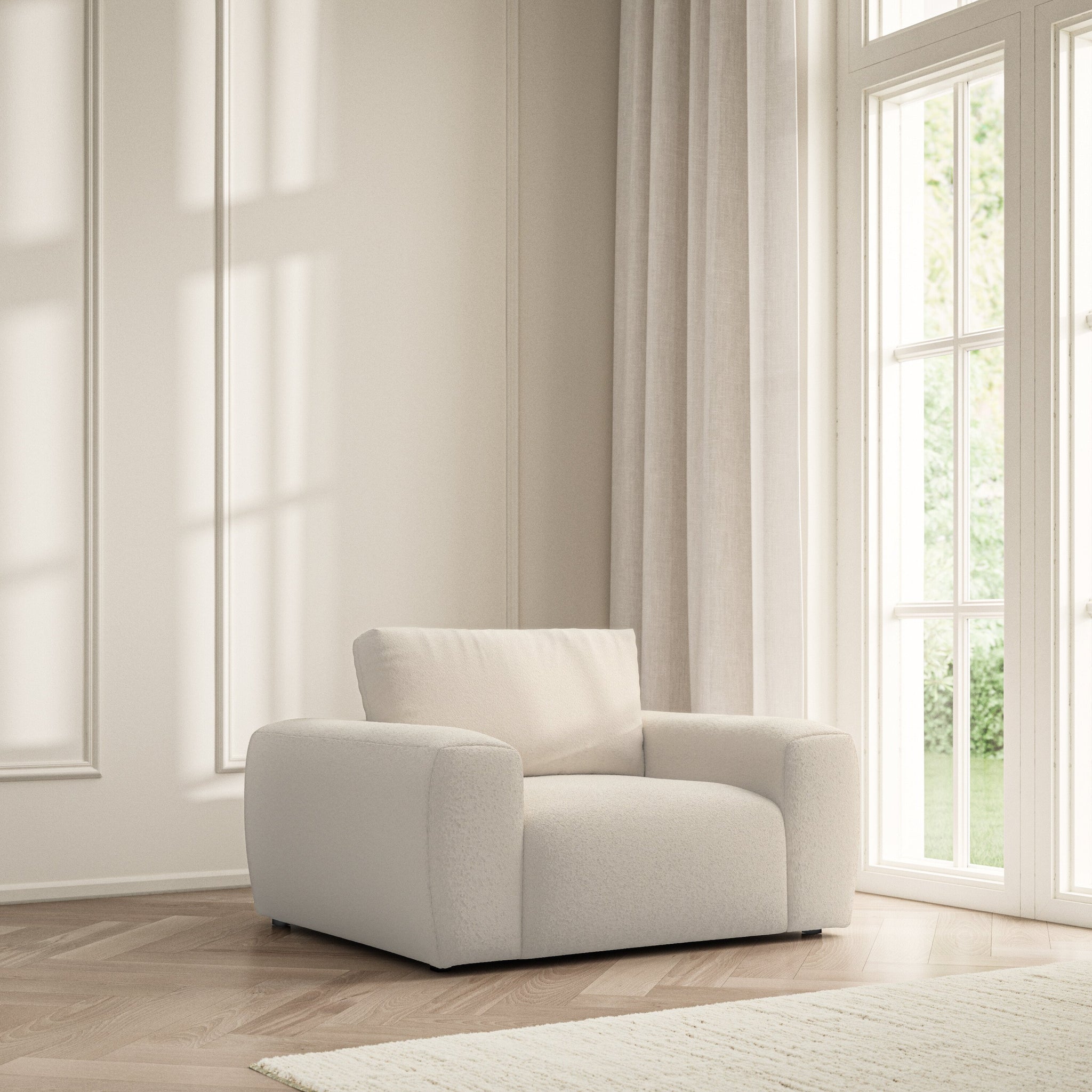 Luna Armchair - Soft Teddy