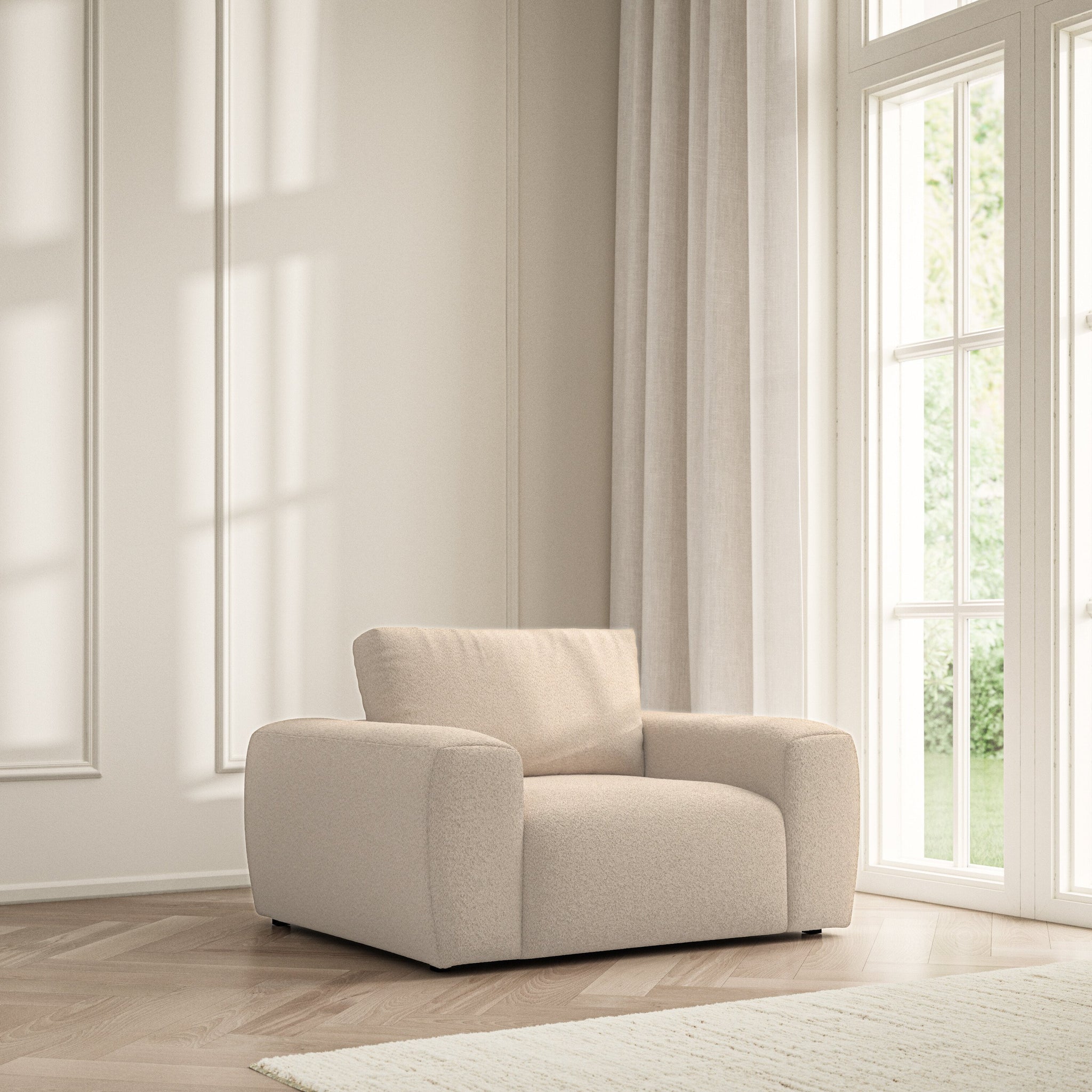 Luna Armchair - Soft Teddy