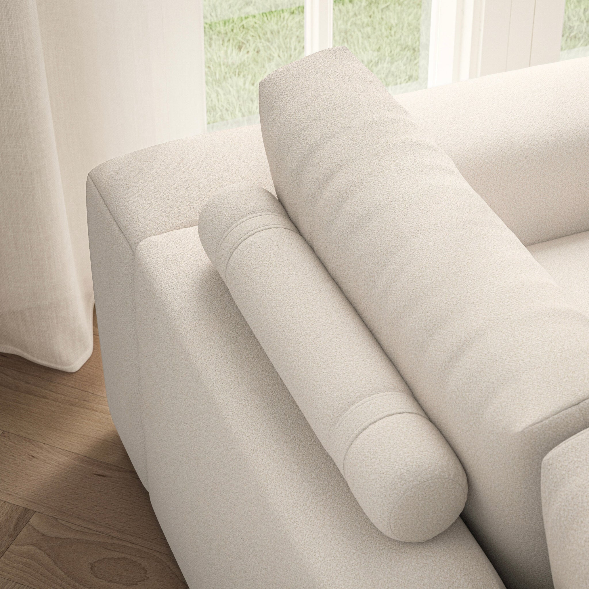 Luna Large Sofa - Bouclé