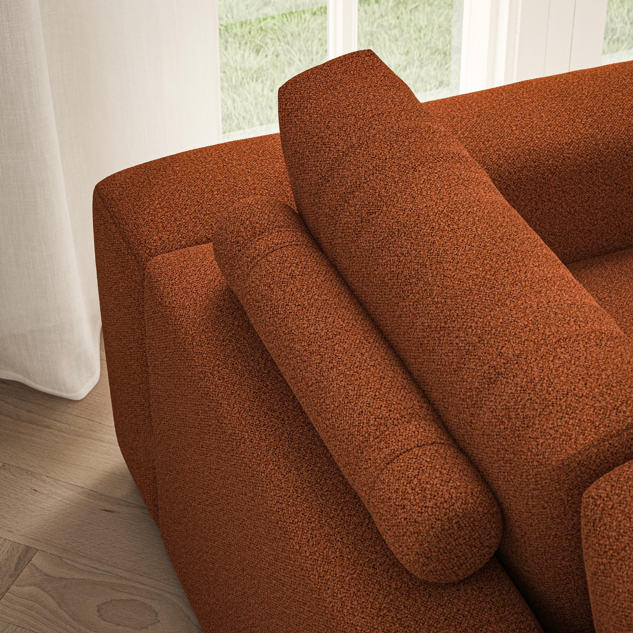 Luna Large Sofa - Bouclé