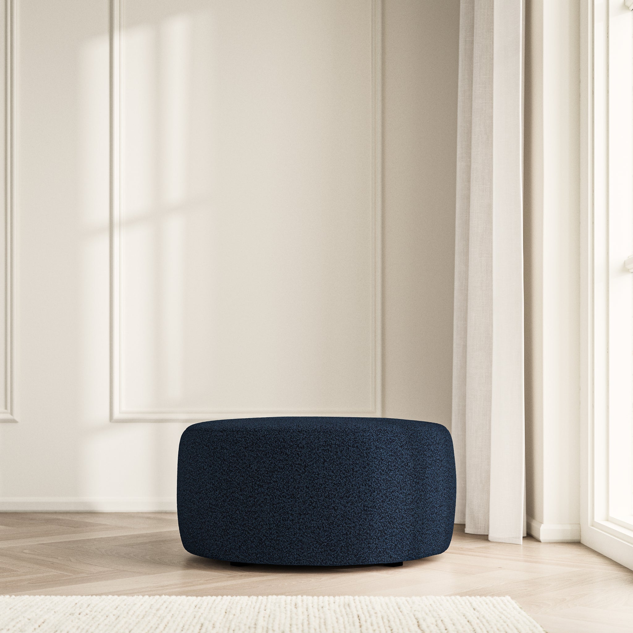 Luna Footstool - Bouclé