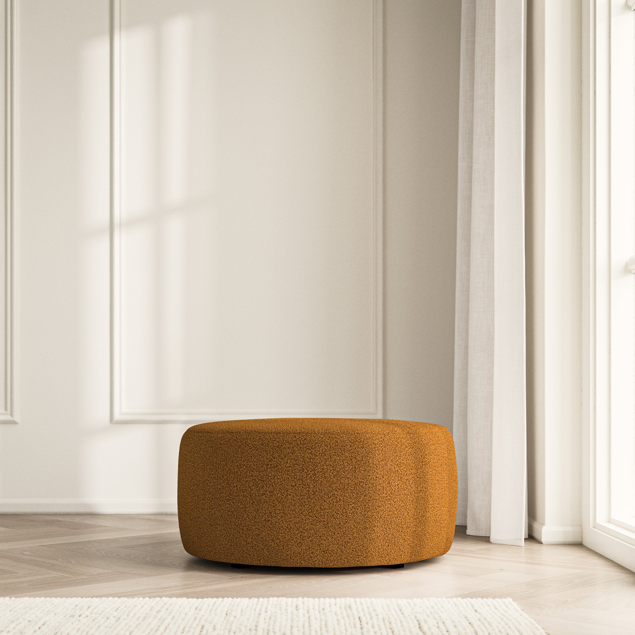 Luna Footstool - Bouclé