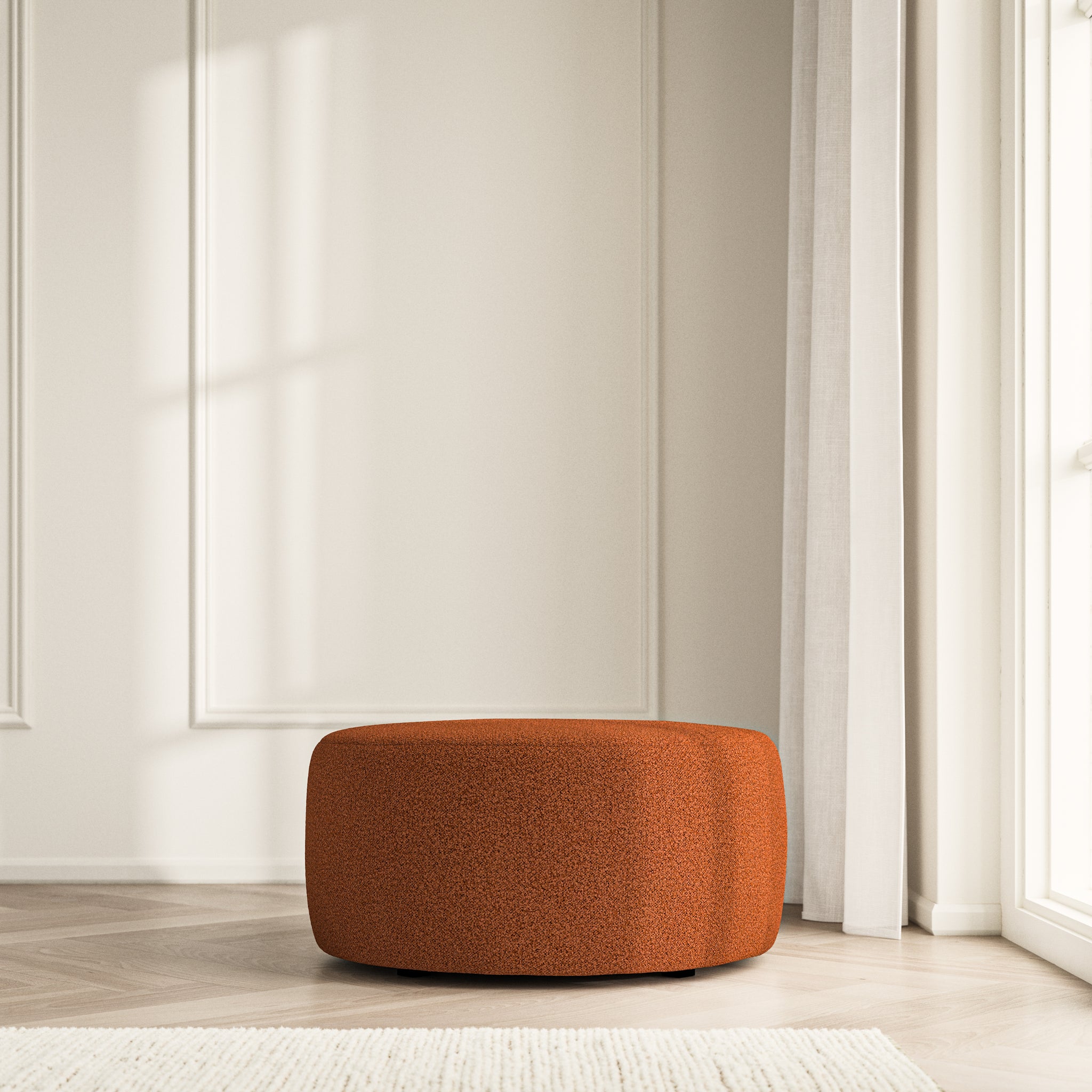 Luna Footstool - Bouclé