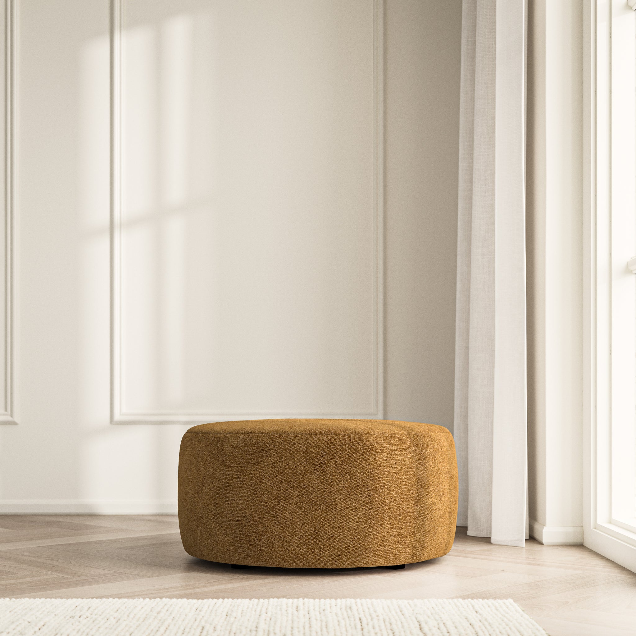 Luna Footstool - Soft Bouclé