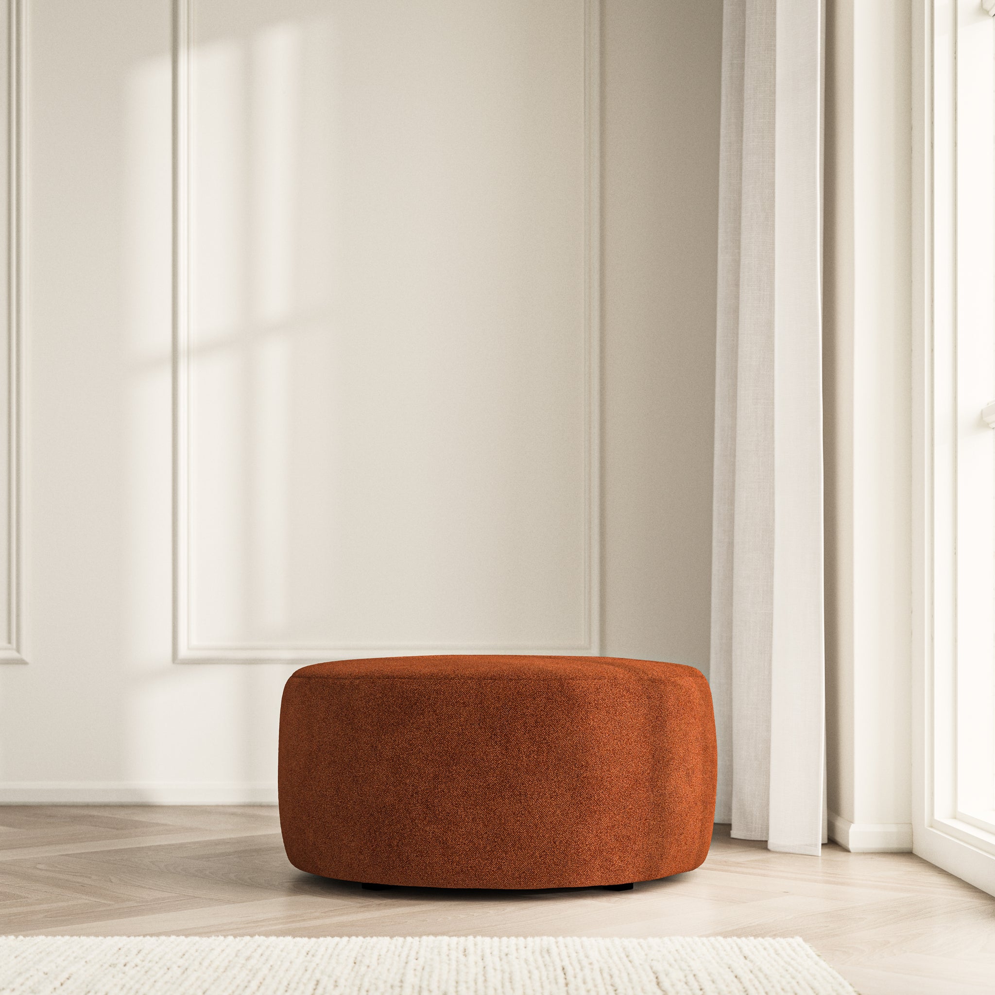 Luna Footstool - Soft Bouclé