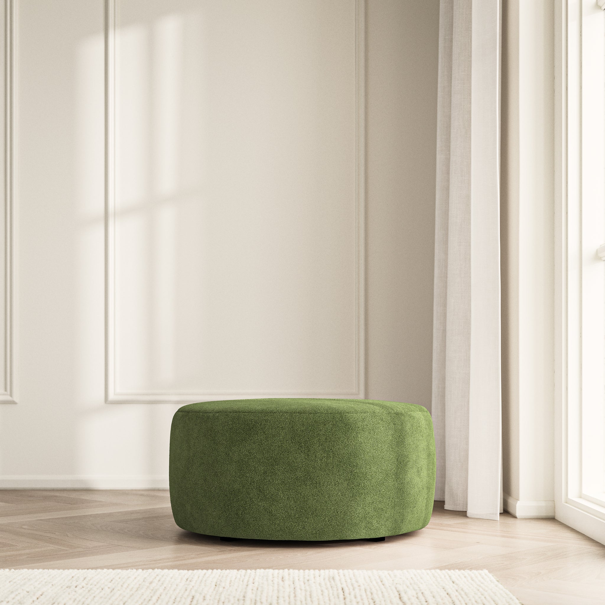Luna Footstool - Soft Bouclé