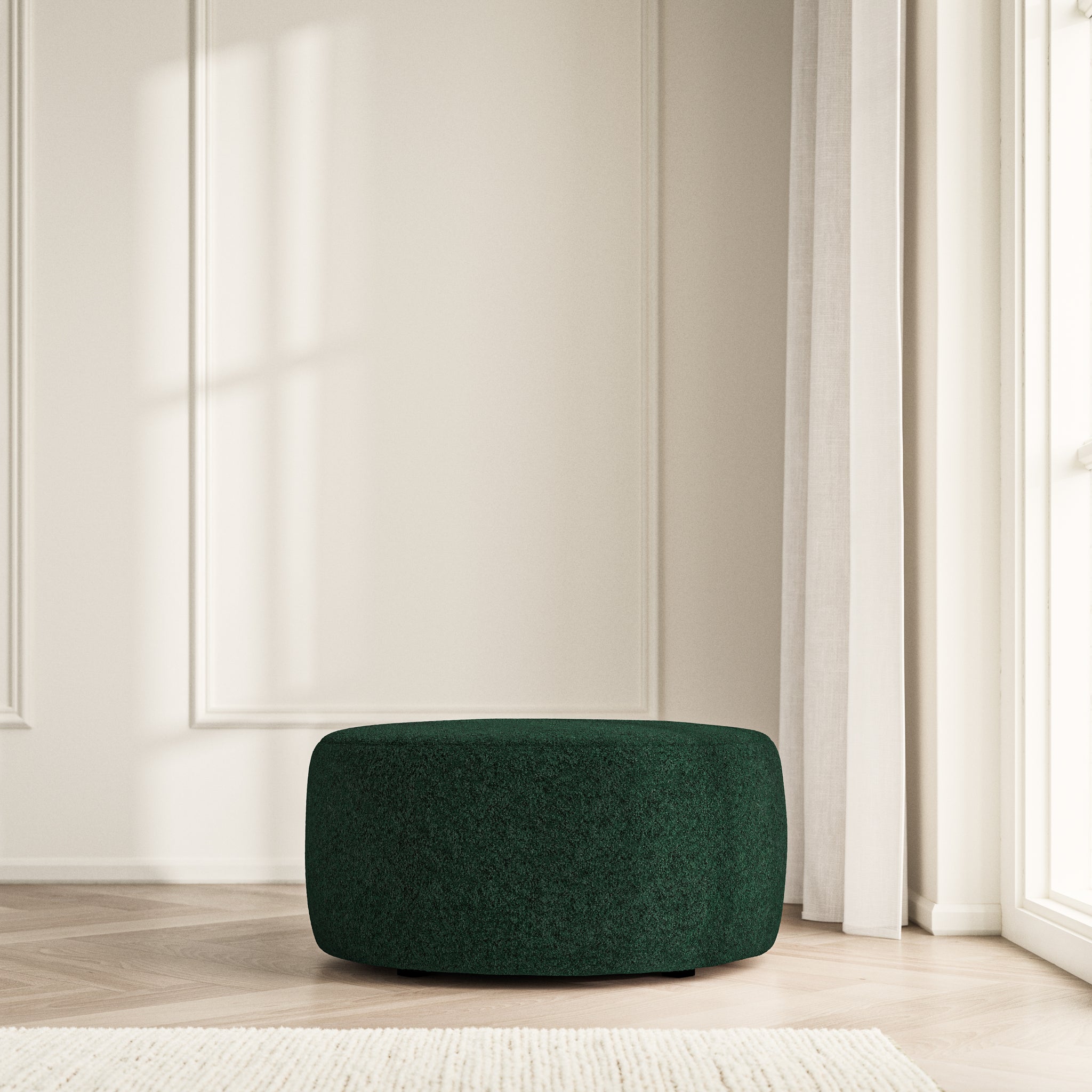 Luna Footstool - Soft Teddy