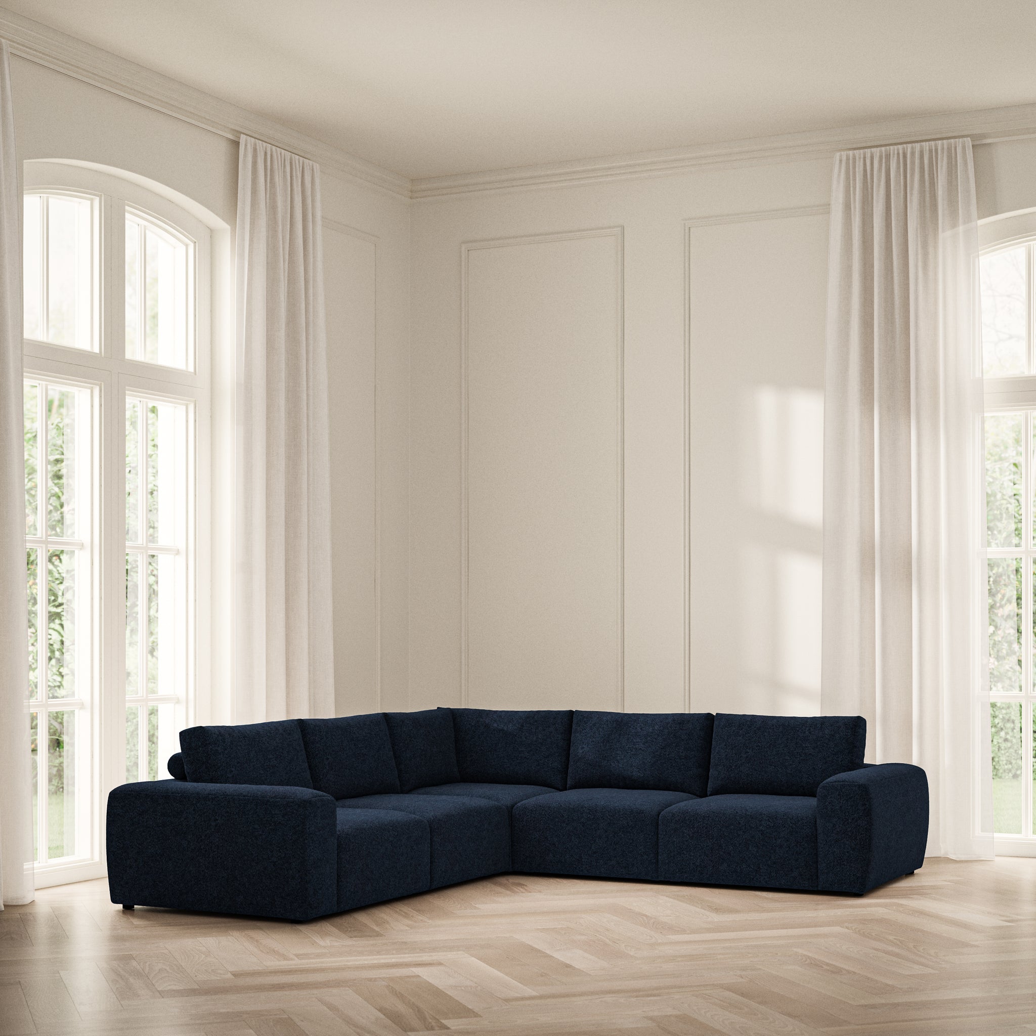 Luna Large Corner - Soft Teddy