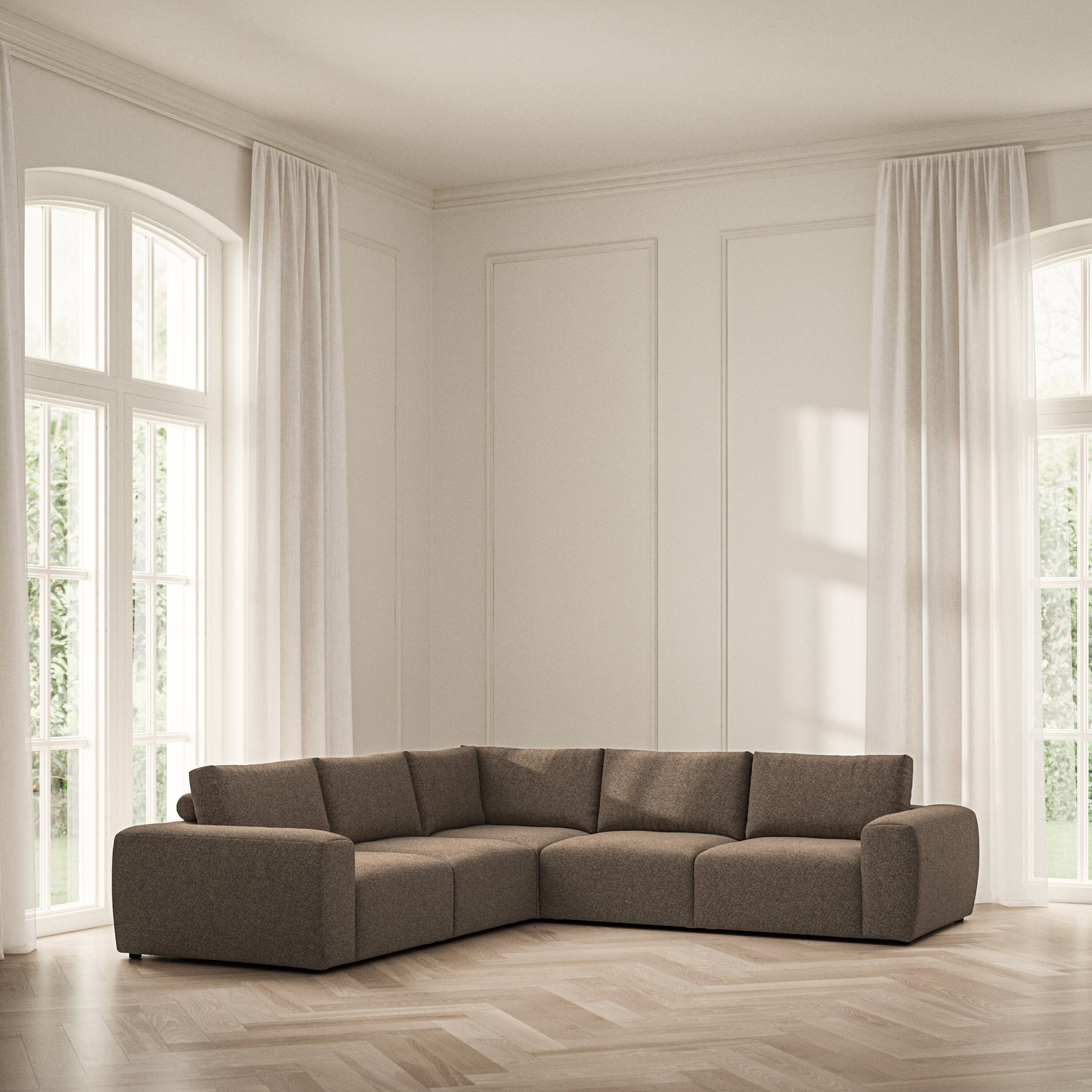 Luna Large Corner - Soft Teddy