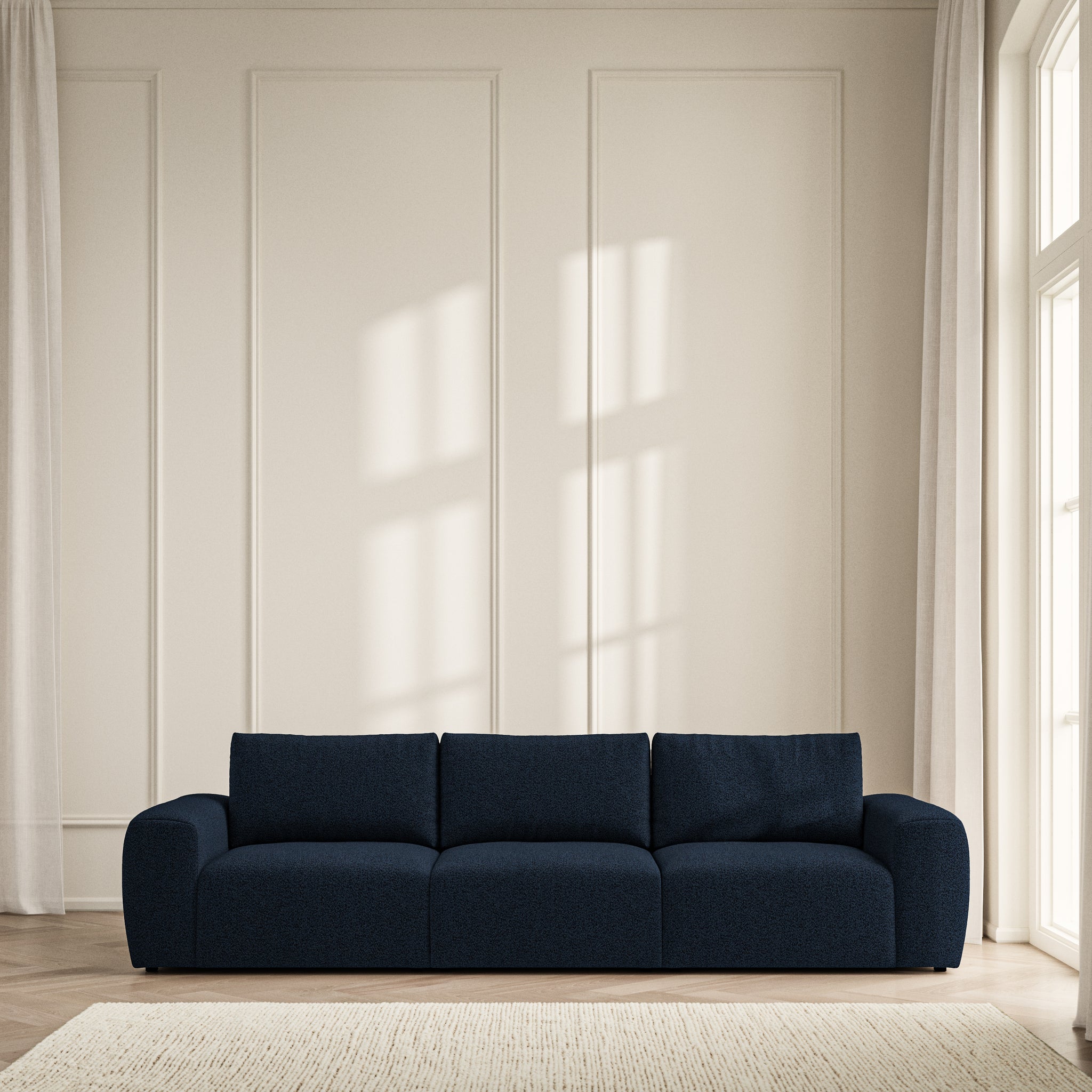 Luna Large Sofa - Bouclé