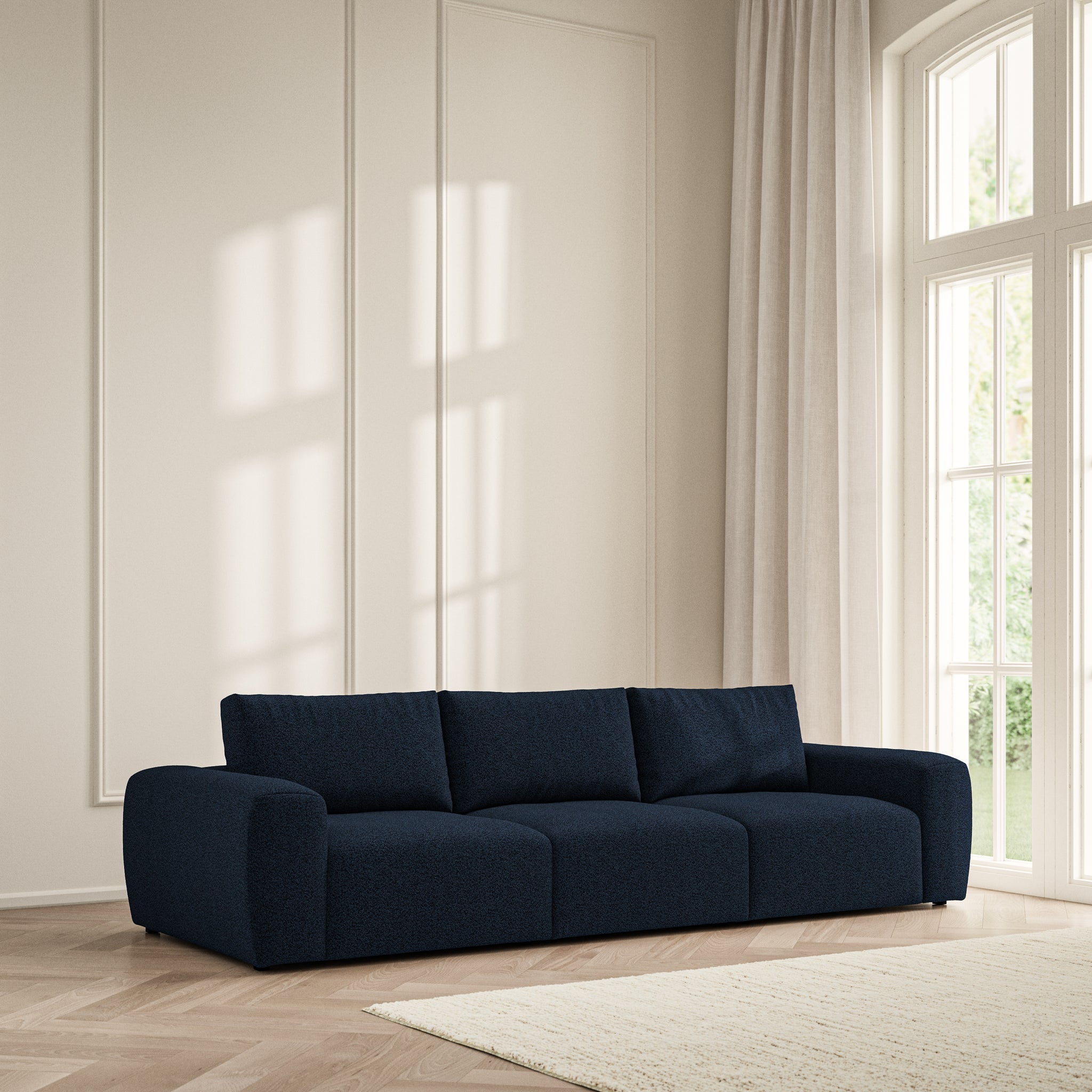 Luna Large Sofa - Bouclé