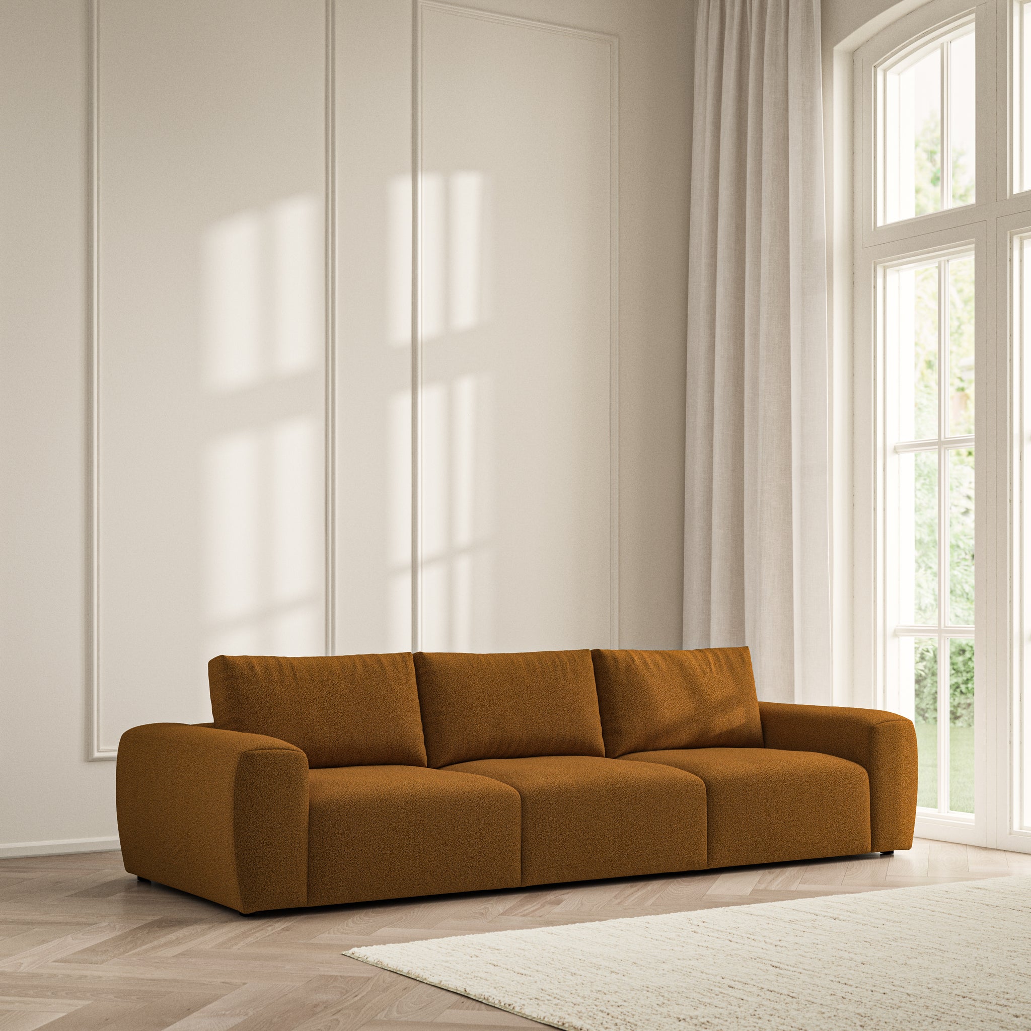 Luna Large Sofa - Bouclé