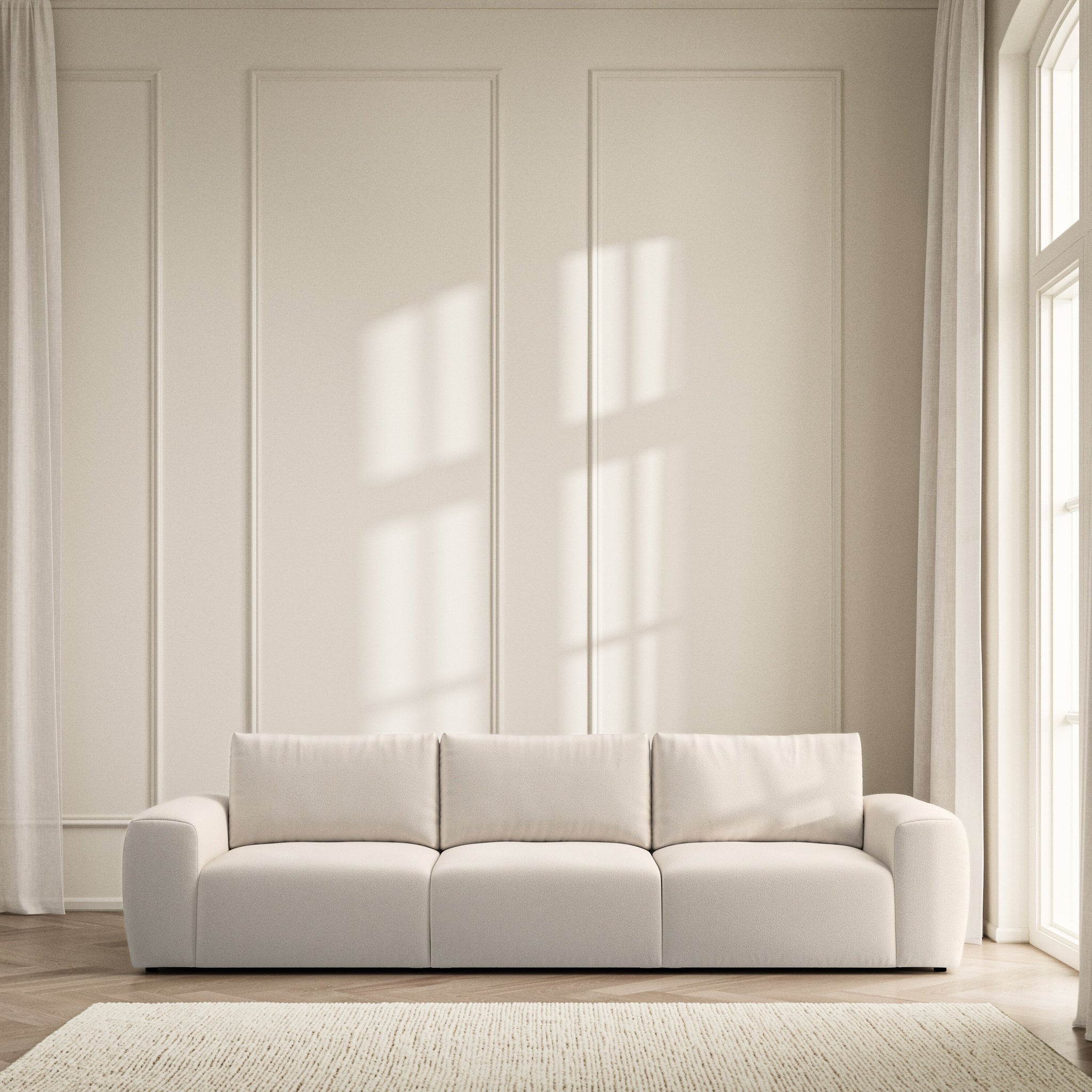 Luna Large Sofa - Bouclé